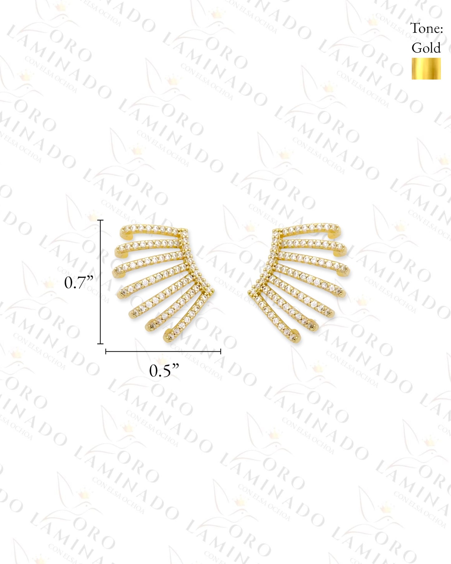 High Quality Diamond Ear Cuff Earrings (Gold Filled) G173