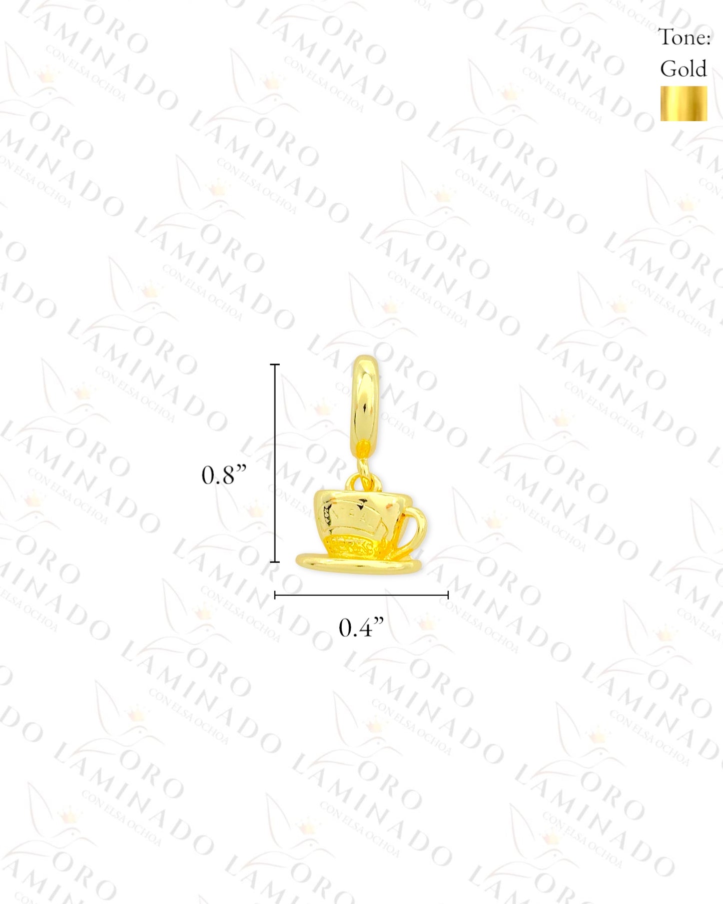 Coffee Cup Charm (Gold Filled) B224