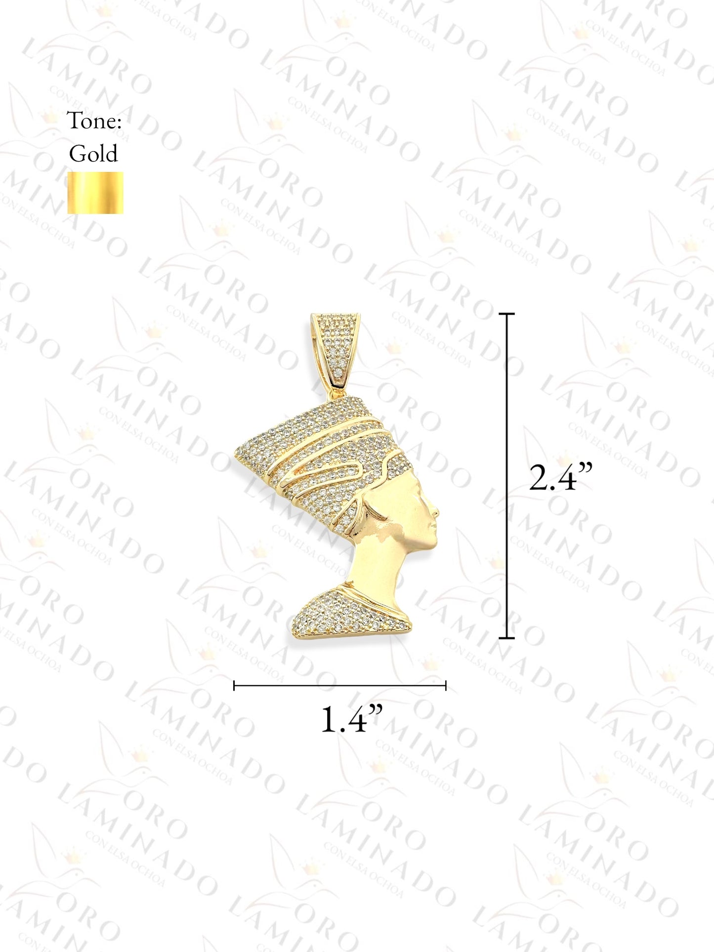 Gold Filled Nerfetiti Pendant Y138