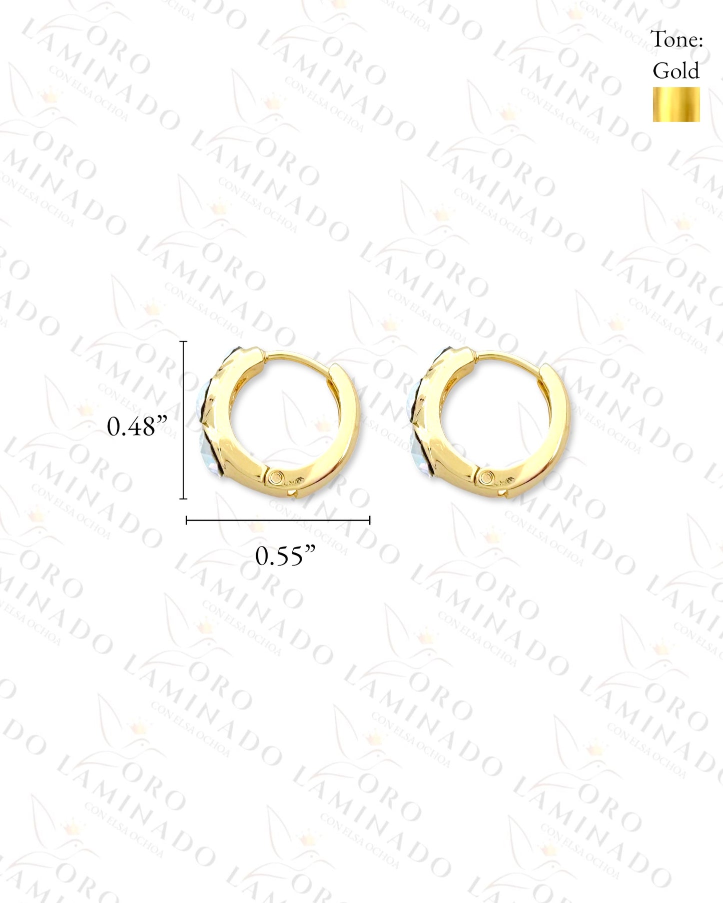 High Quality Small Iridescent Hoop Earrings Y87