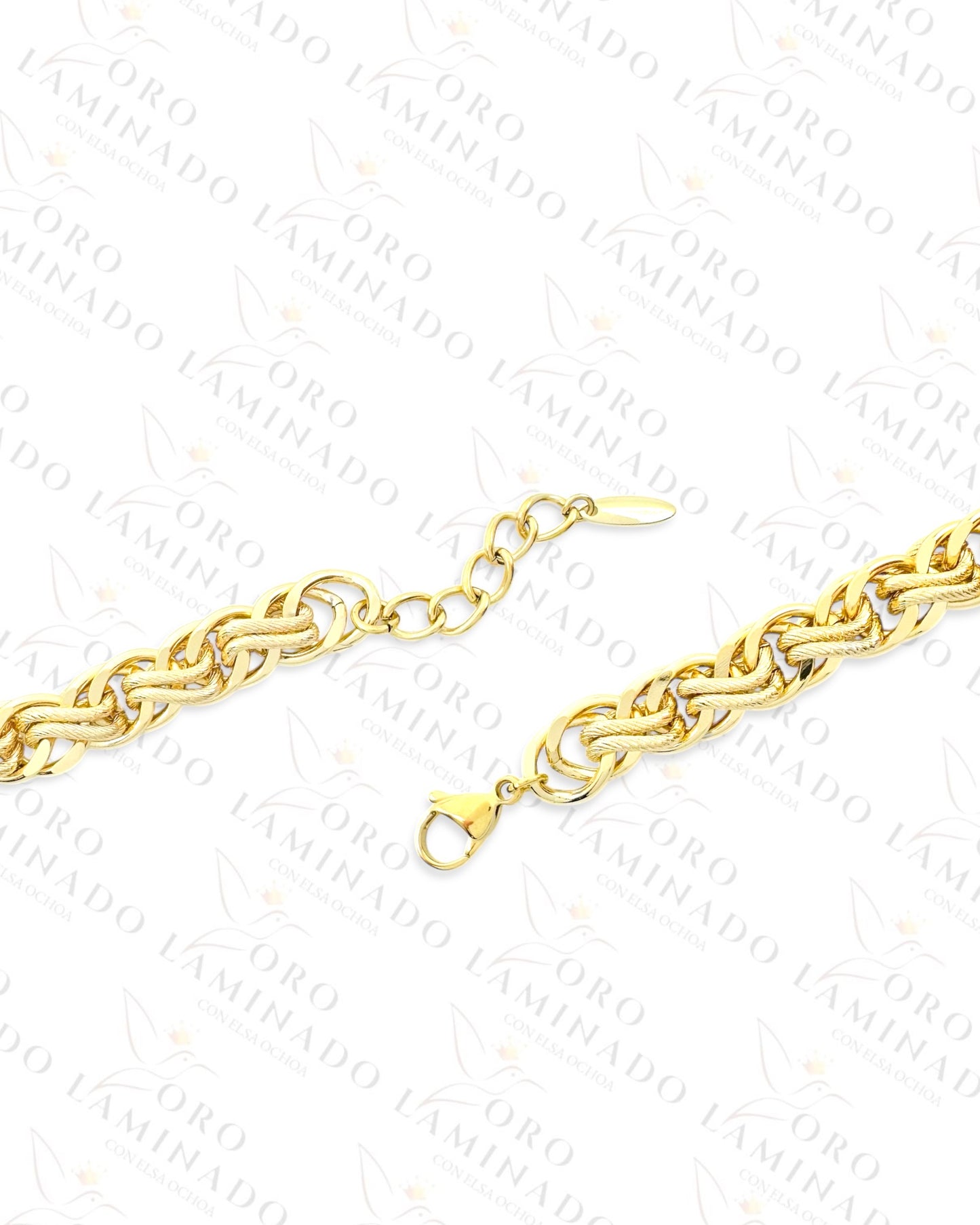 High Quality Braided Chain Bracelet (Gold Filled) G383