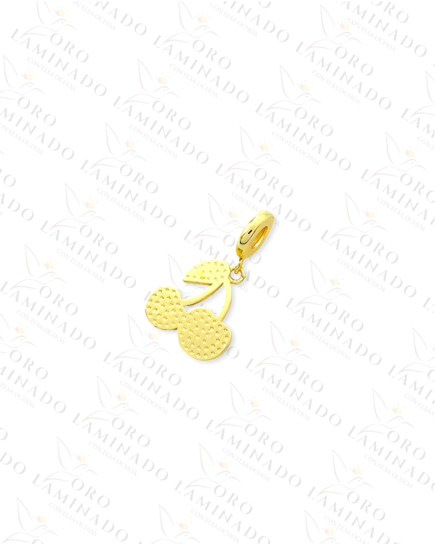 2D Cherry Charm (Gold Filled) R269