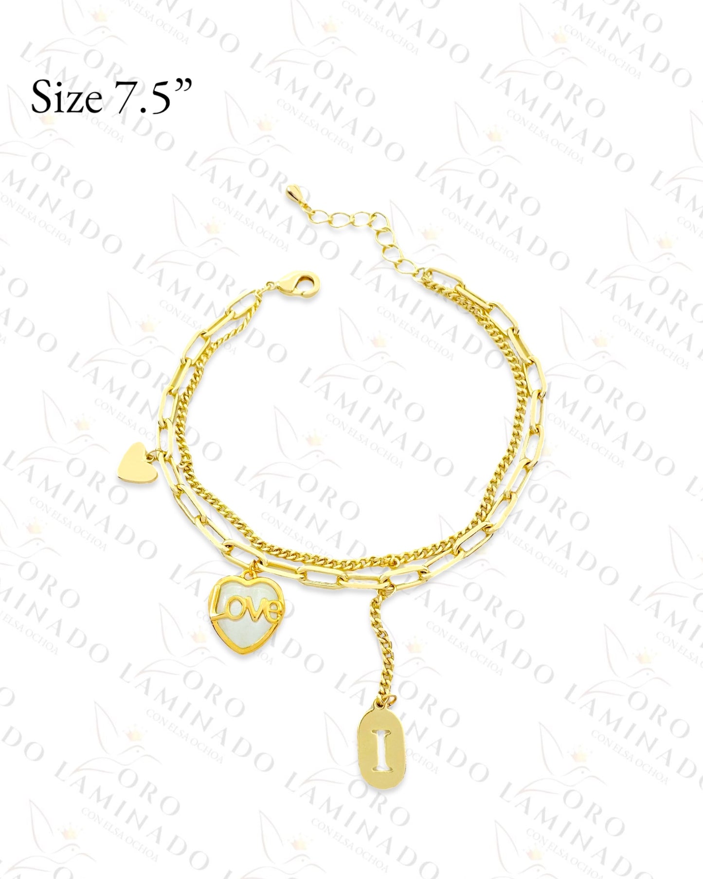 High Quality Double Chain LOVE Bracelet (Gold Filled) B70