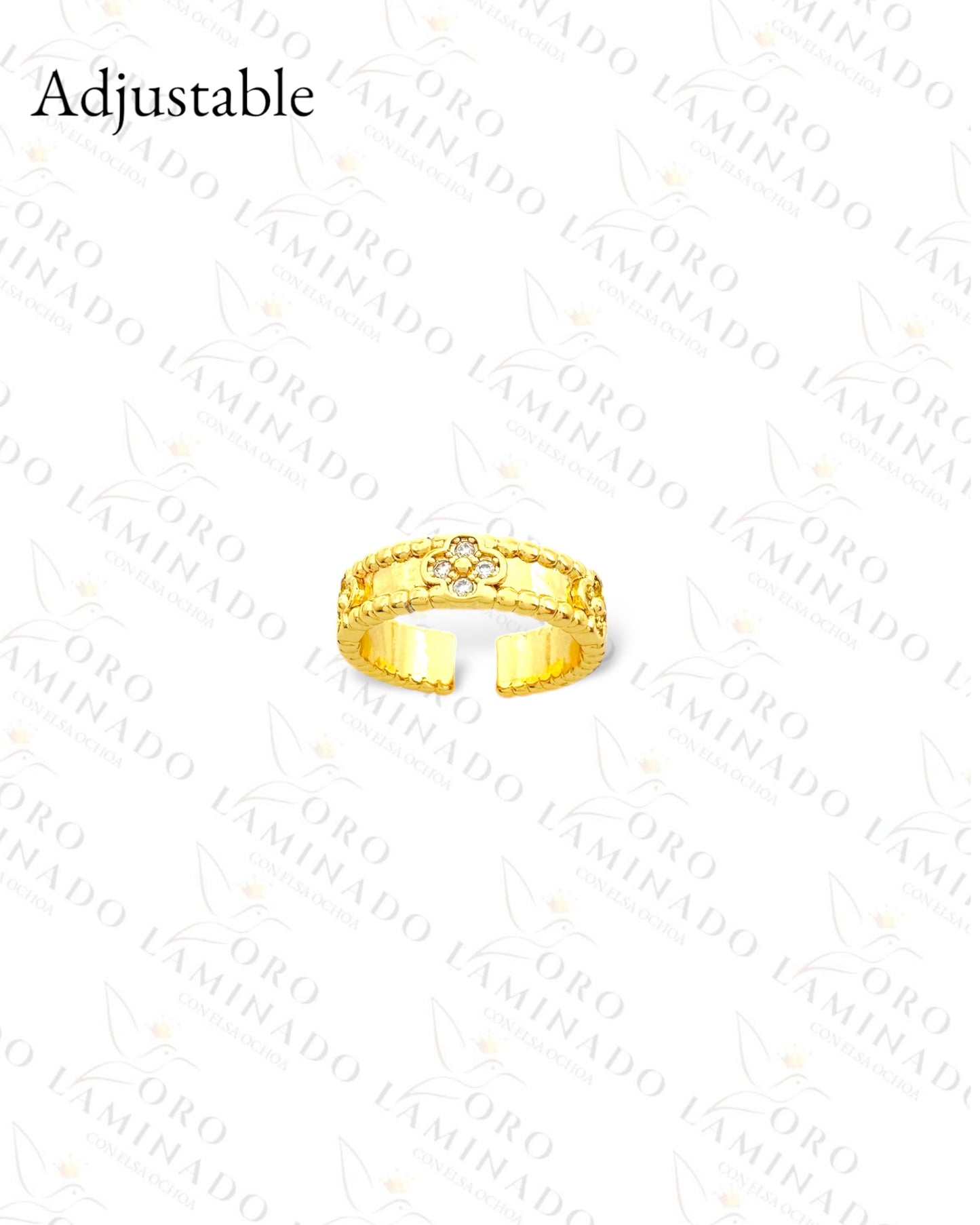Adjustable Small Flower Ring (Gold Filled) R184