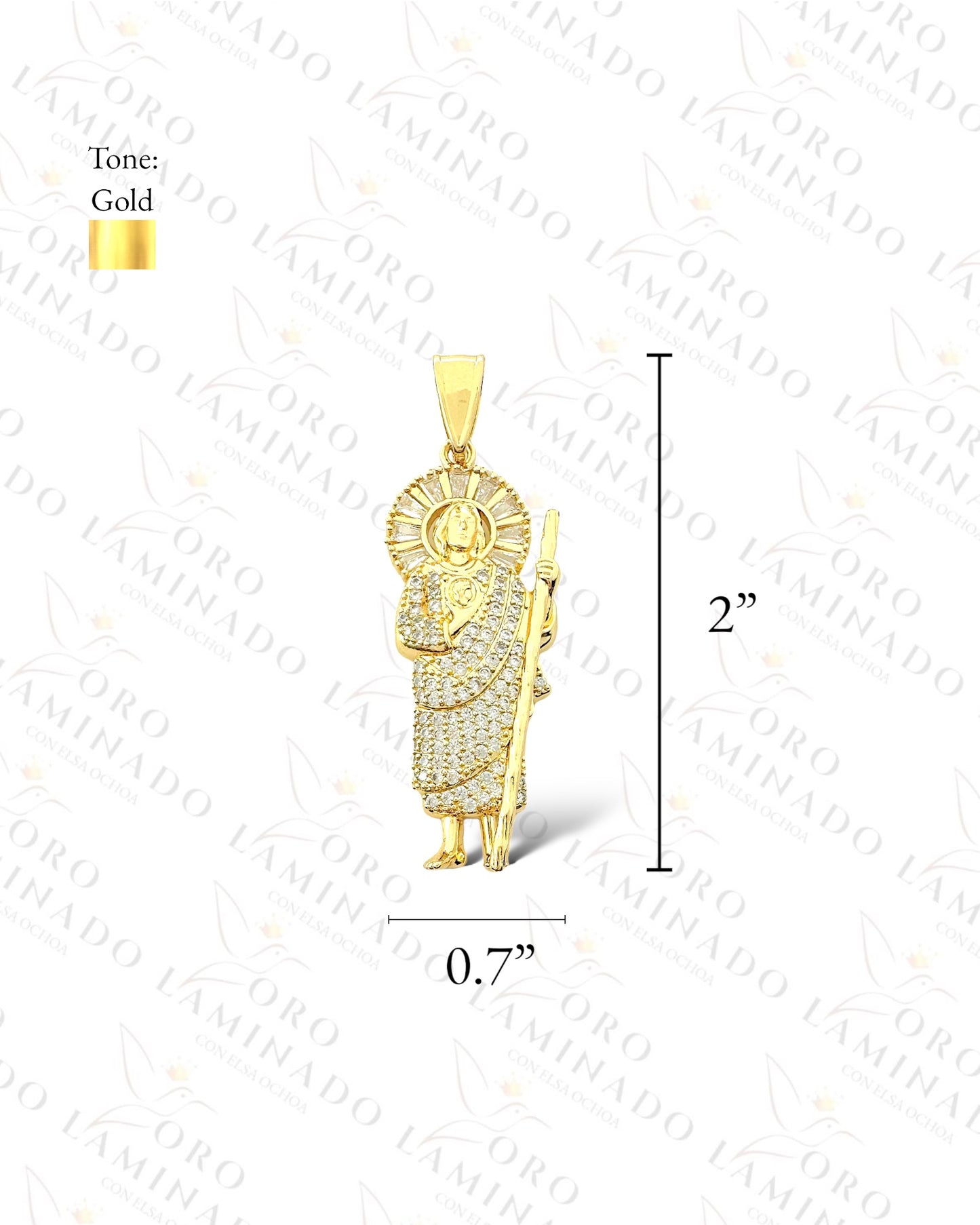 Gold Filled Saint Judas Pendant B135