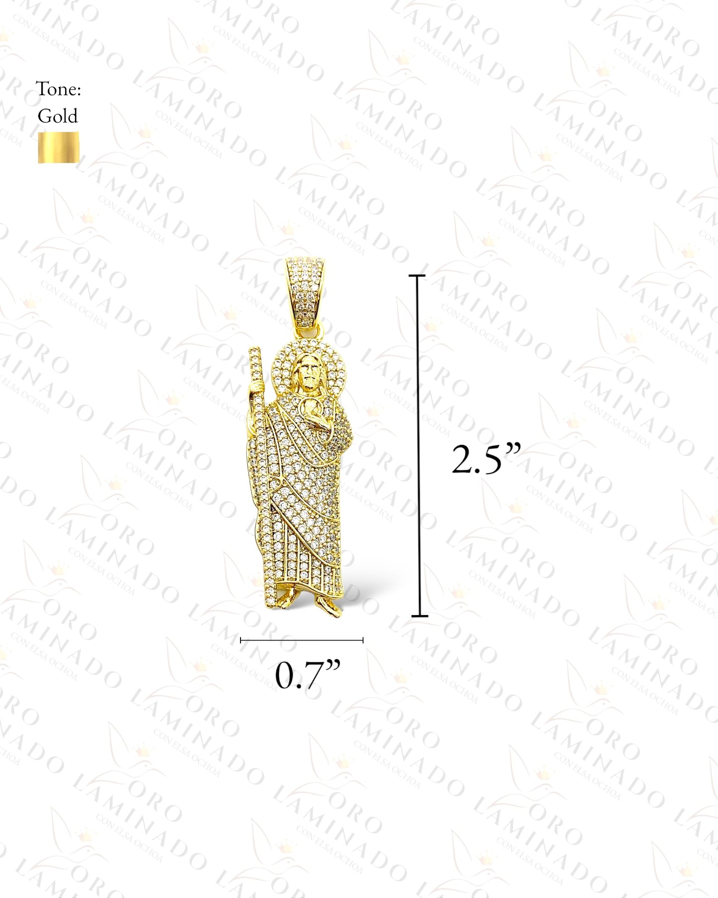 Gold Filled High Quality Saint Judas Pendant R40
