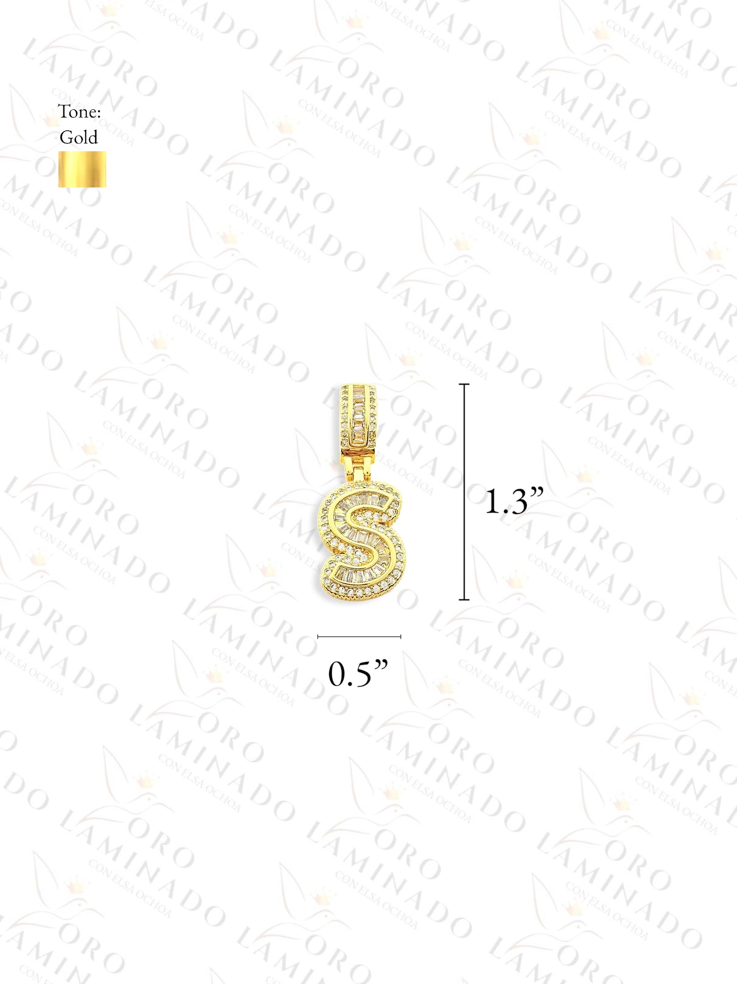 Gold Filled Letter "S" Pendant G263