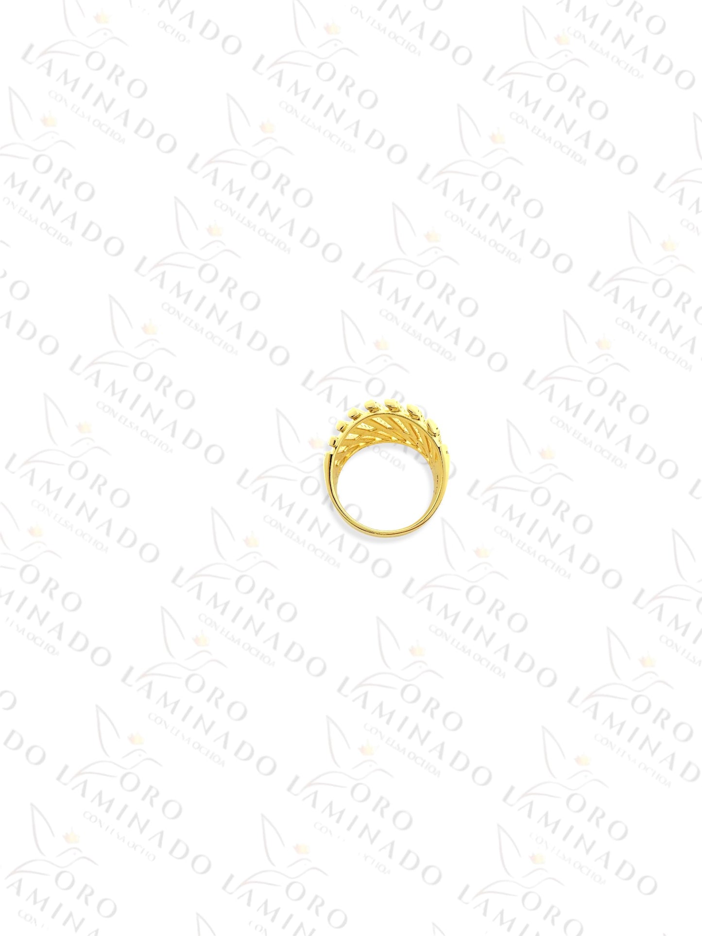 High Quality Line Pattern Ring (Gold Filled) Y163