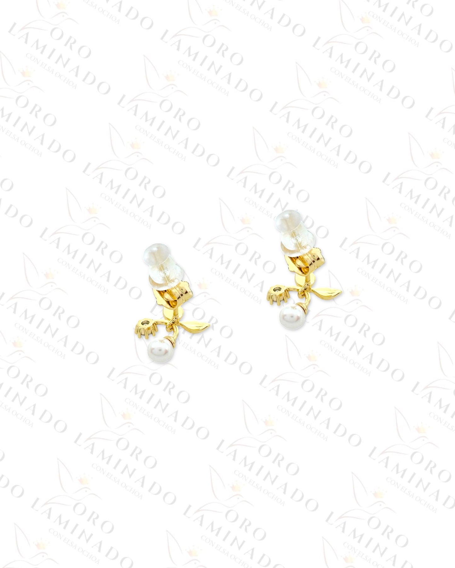 High Quality Pearl Cherry Earrings (Gold Filled) Y406