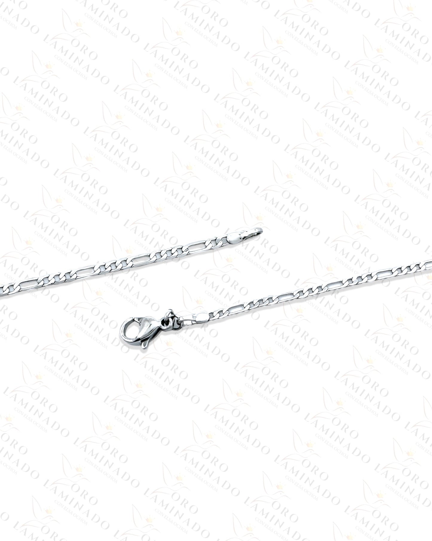 High Quality Silver Figaro Anklet Pack of 3 B418