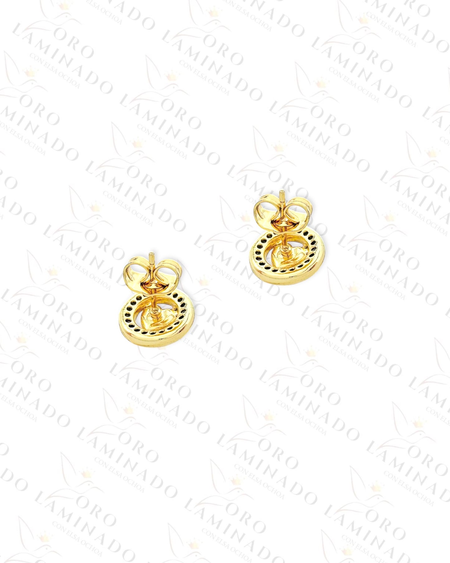 High Quality Evil Eye Heart Earrings (Gold Filled) B319