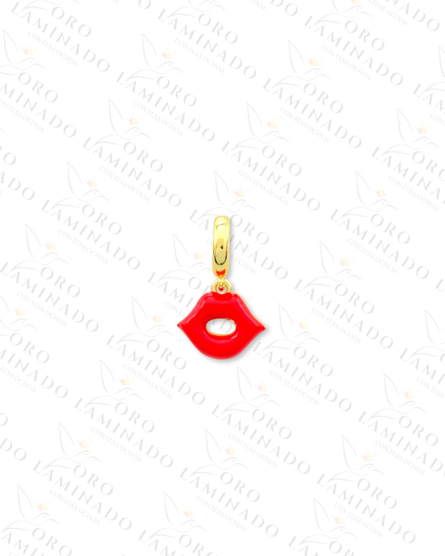 Red Lips Charm (Gold Filled) B392
