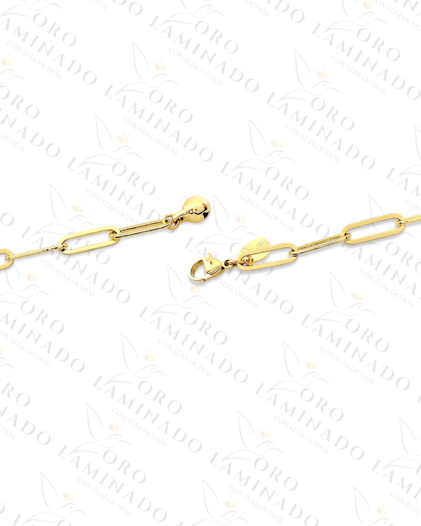 High Quality Pack of 3 Paperclip Chain Anklet (Gold Filled) G414
