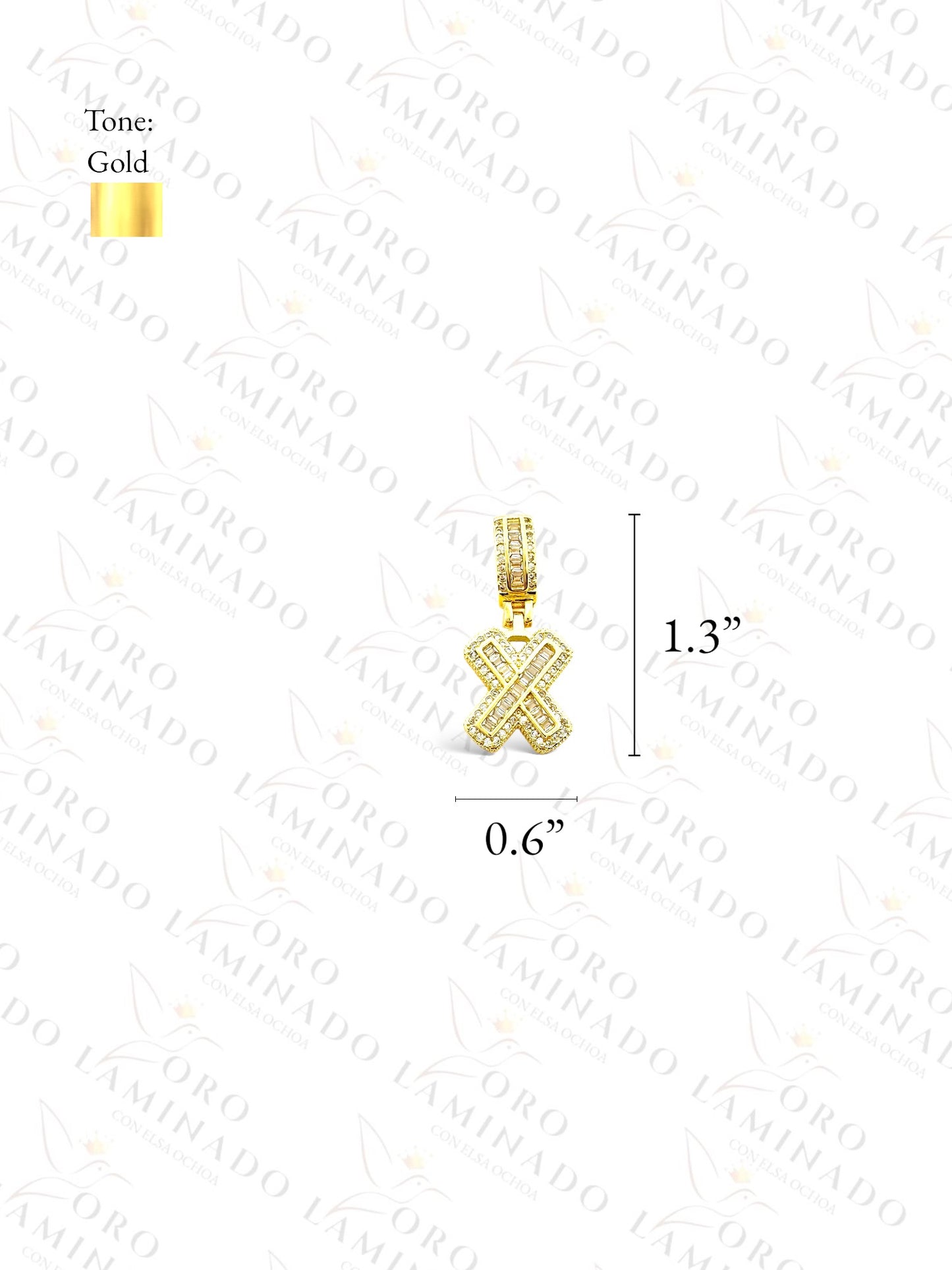 Gold Filled Letter "X" Pendant G267