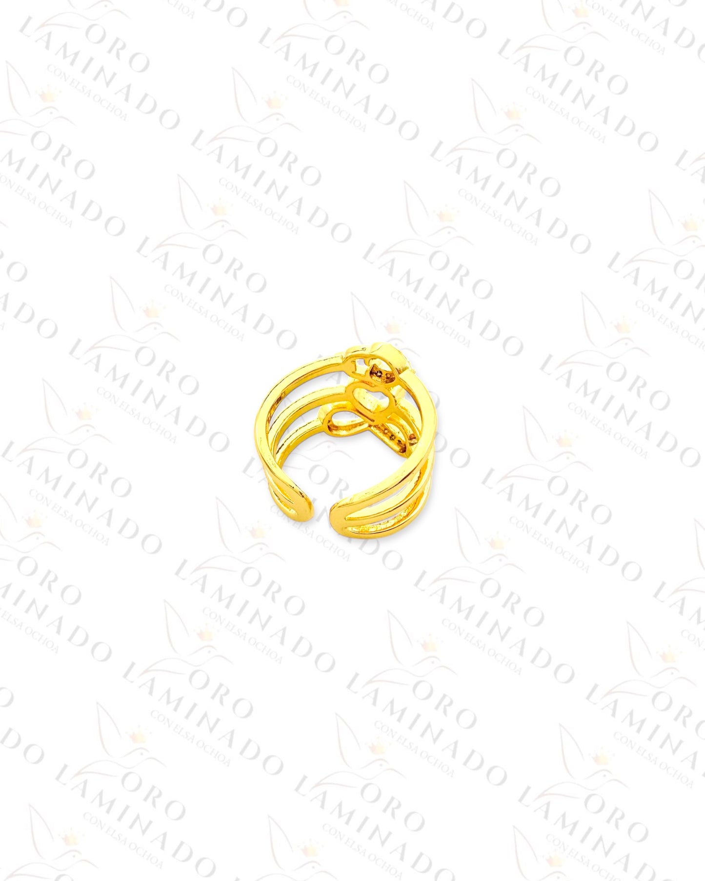 Adjustable Eternal Love Triple Band Ring (Gold Filled) R76