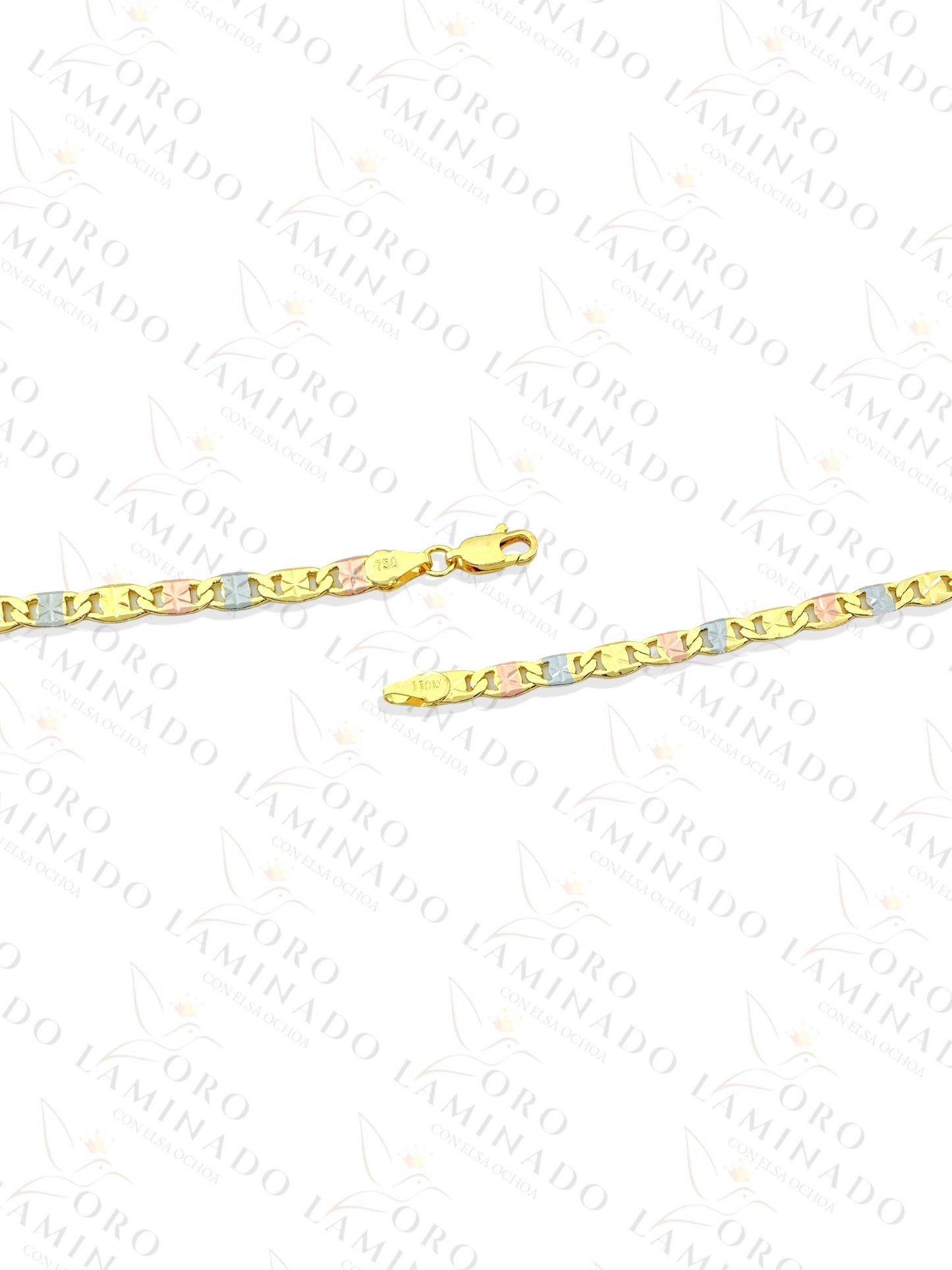 Three Tones Flor Valentino Chains Pack of 6 Size 20" 5mm R4