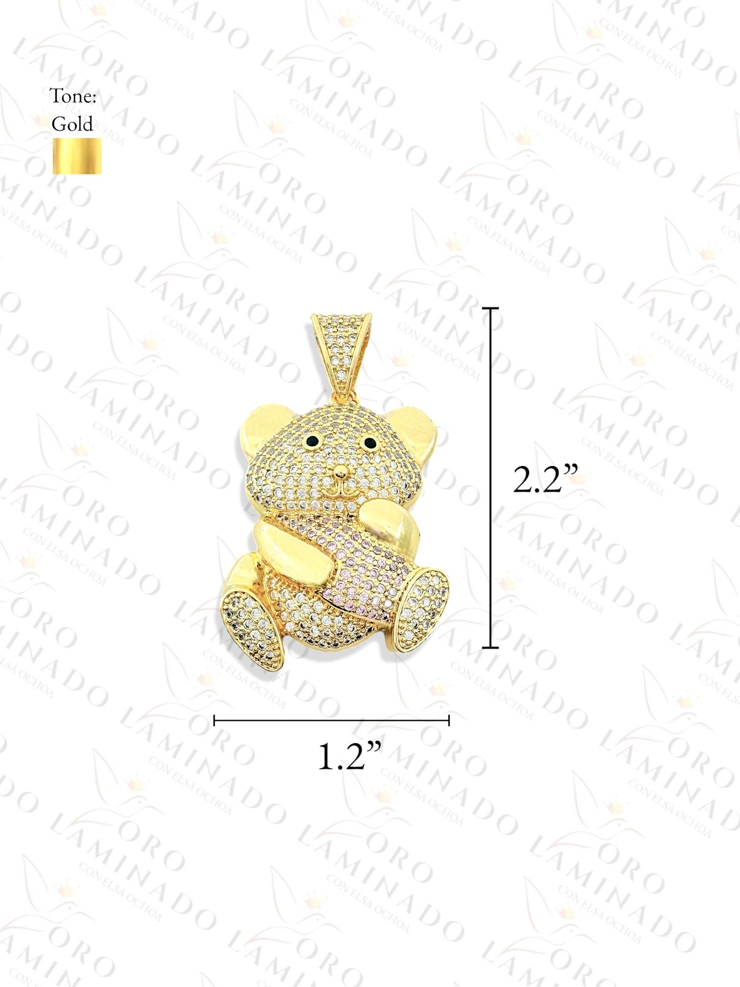 Gold Filled Hugging Bear Pendant G128