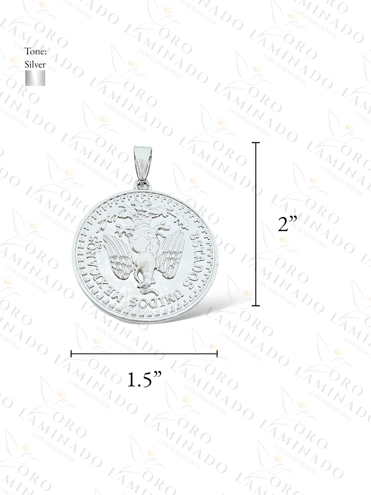 Gold Filled Silver Aztec Calendar Pendant R199