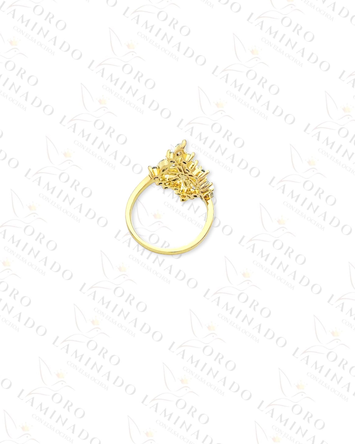 Crystal Diamond Design Ring (Gold Filled) C144
