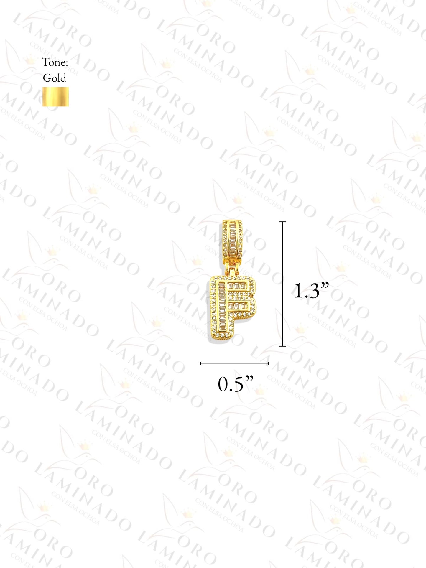 Gold Filled Letter "F" Pendant G251