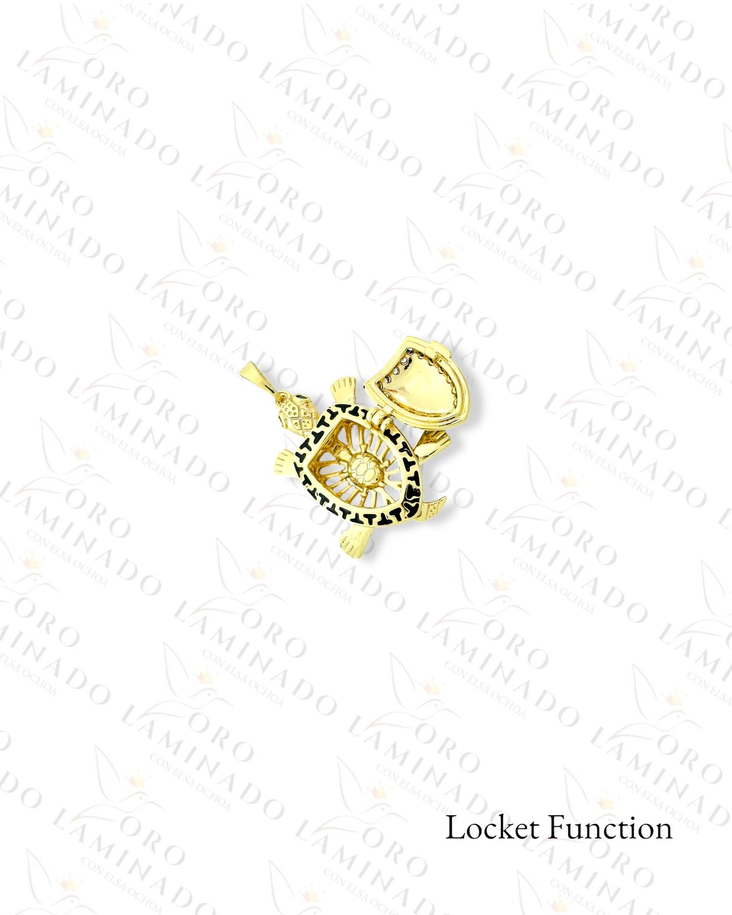 High Quality Turtle Locket Pendant (Gold Filled) B273