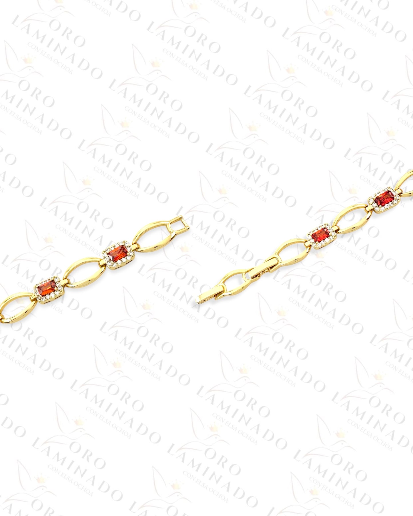 High Quality Orange Stone Bracelet (Gold Filled) C84