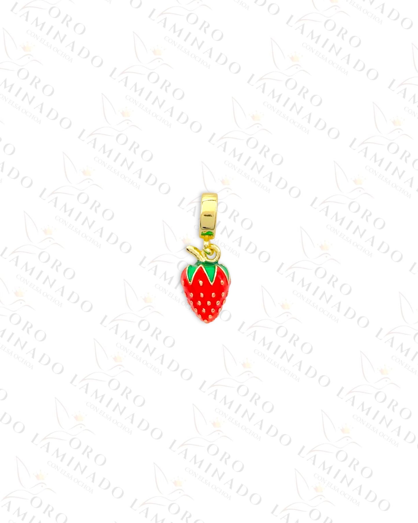 Chubby Strawberry Charm (Gold Filled) B365
