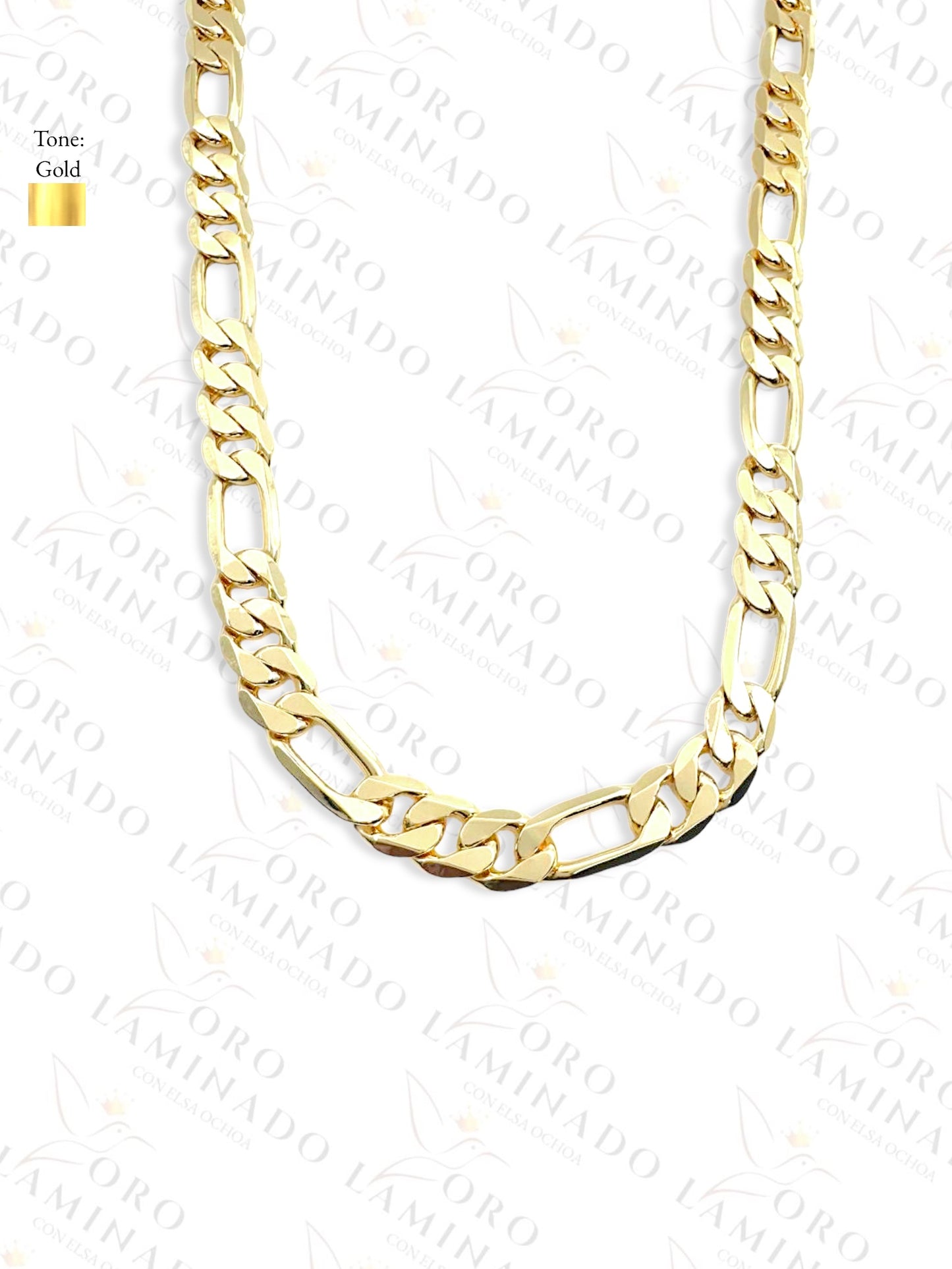 Gold Filled Figaro Pack of 3 Chains Size 20" 10mm B57
