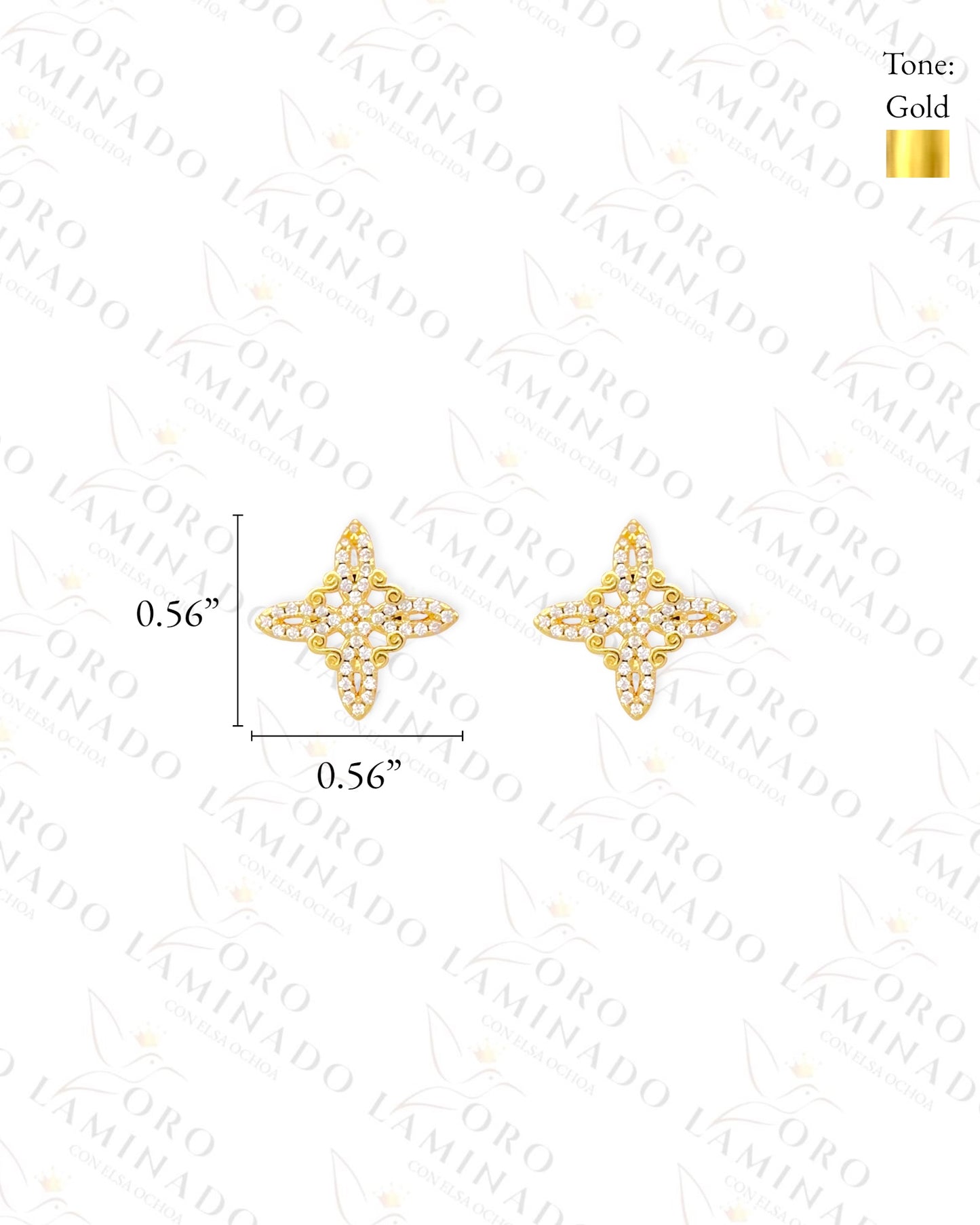 Sparkling Witch Knot Earrings (Gold Filled) Y258