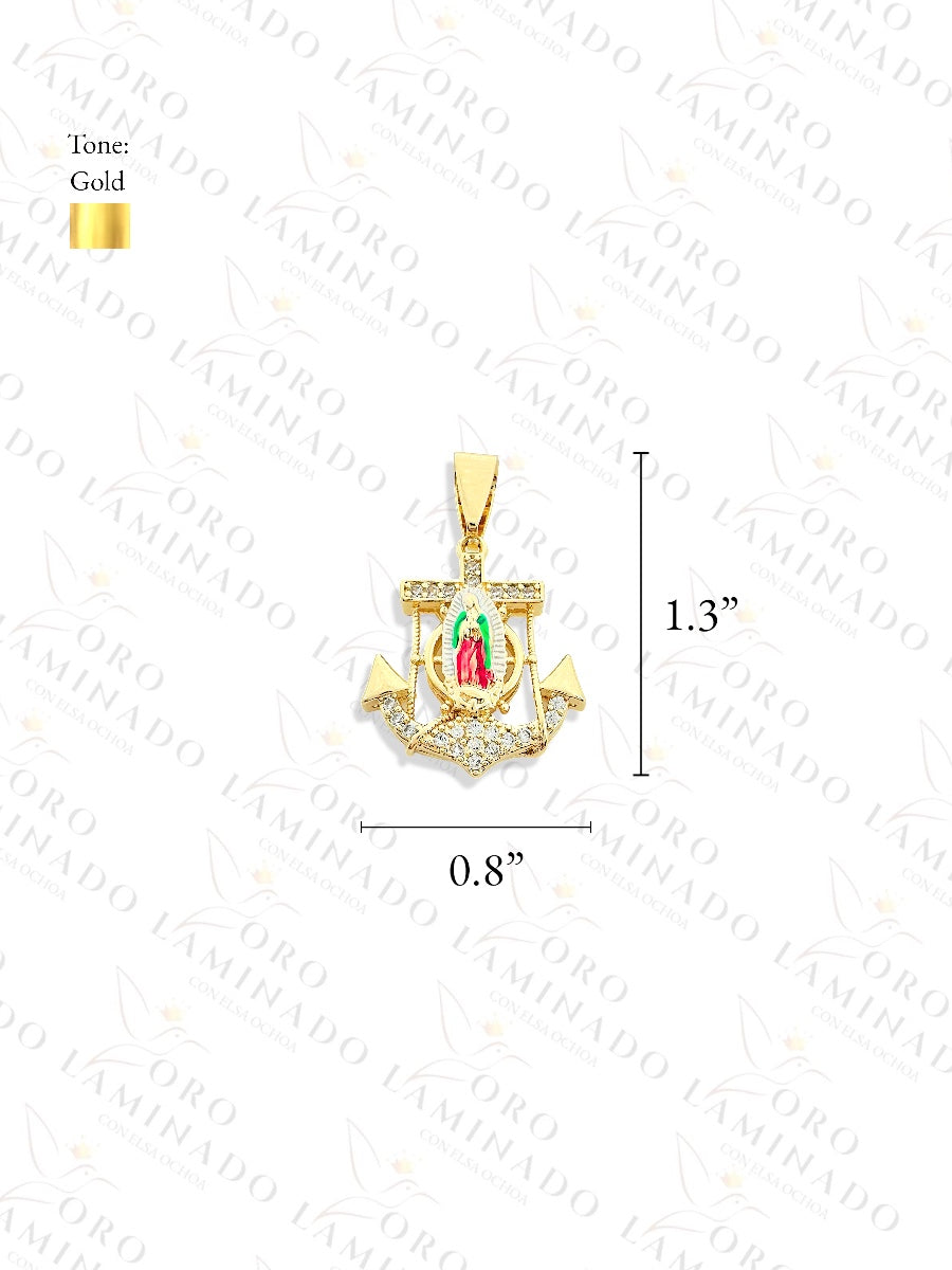 Gold Filled Virgin Mary Anchor Pendant G28