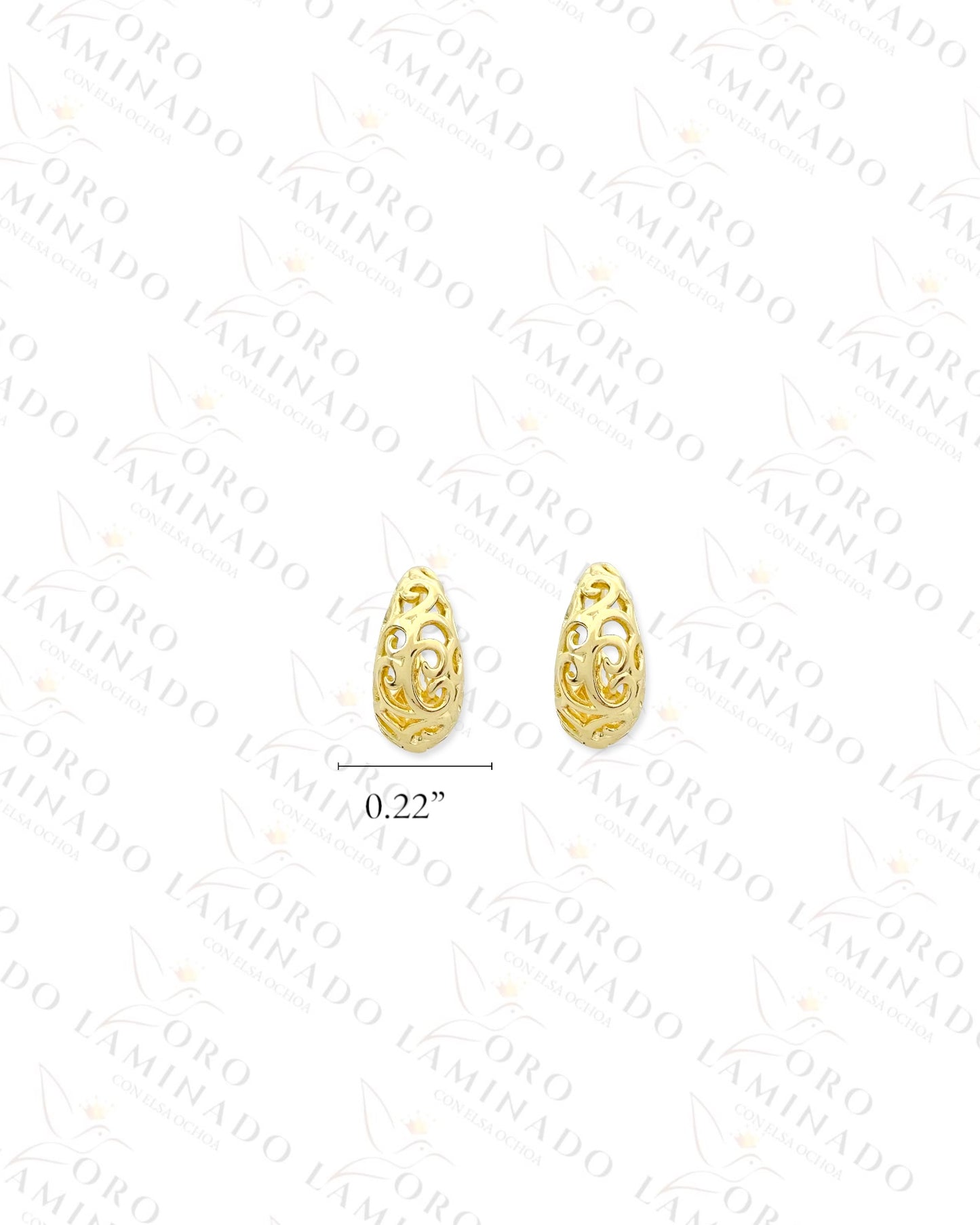 High Quality Small Basket Hoop Earrings B334