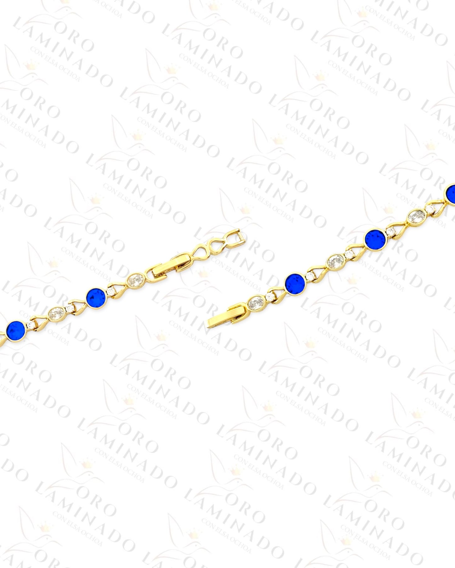 High Quality Cobalt Blue Design Bracelet (Gold Filled) Y68