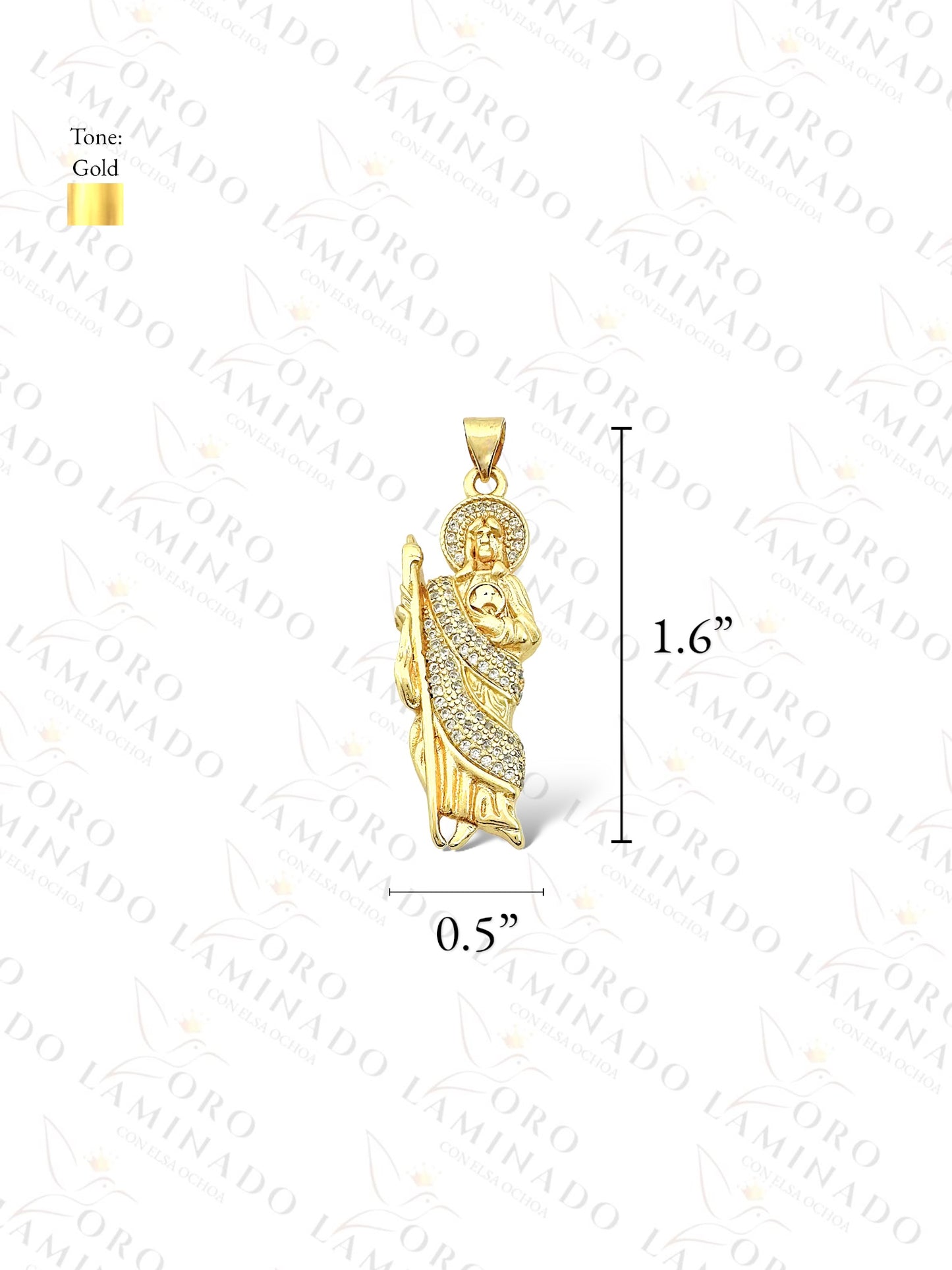 Gold Filled Saint Judas Small Pendant B13