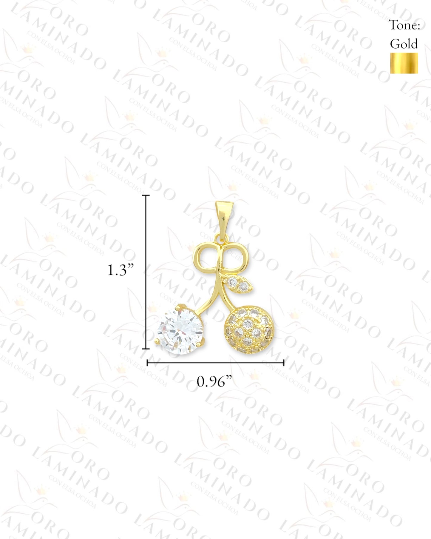 Diamond Cherry Pendant (Gold Filled) B430