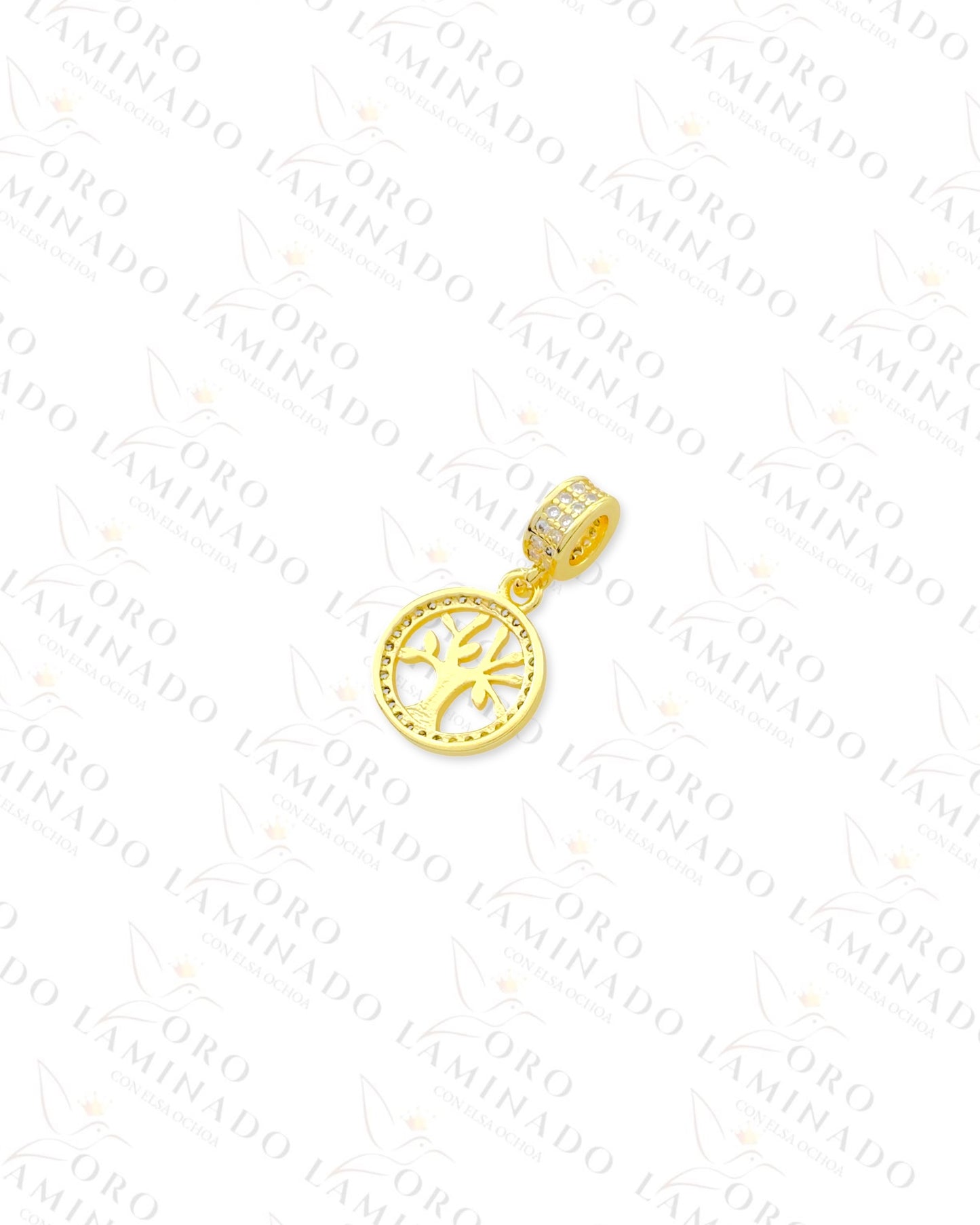Tree of Life Round Charm (Gold Filled) B117