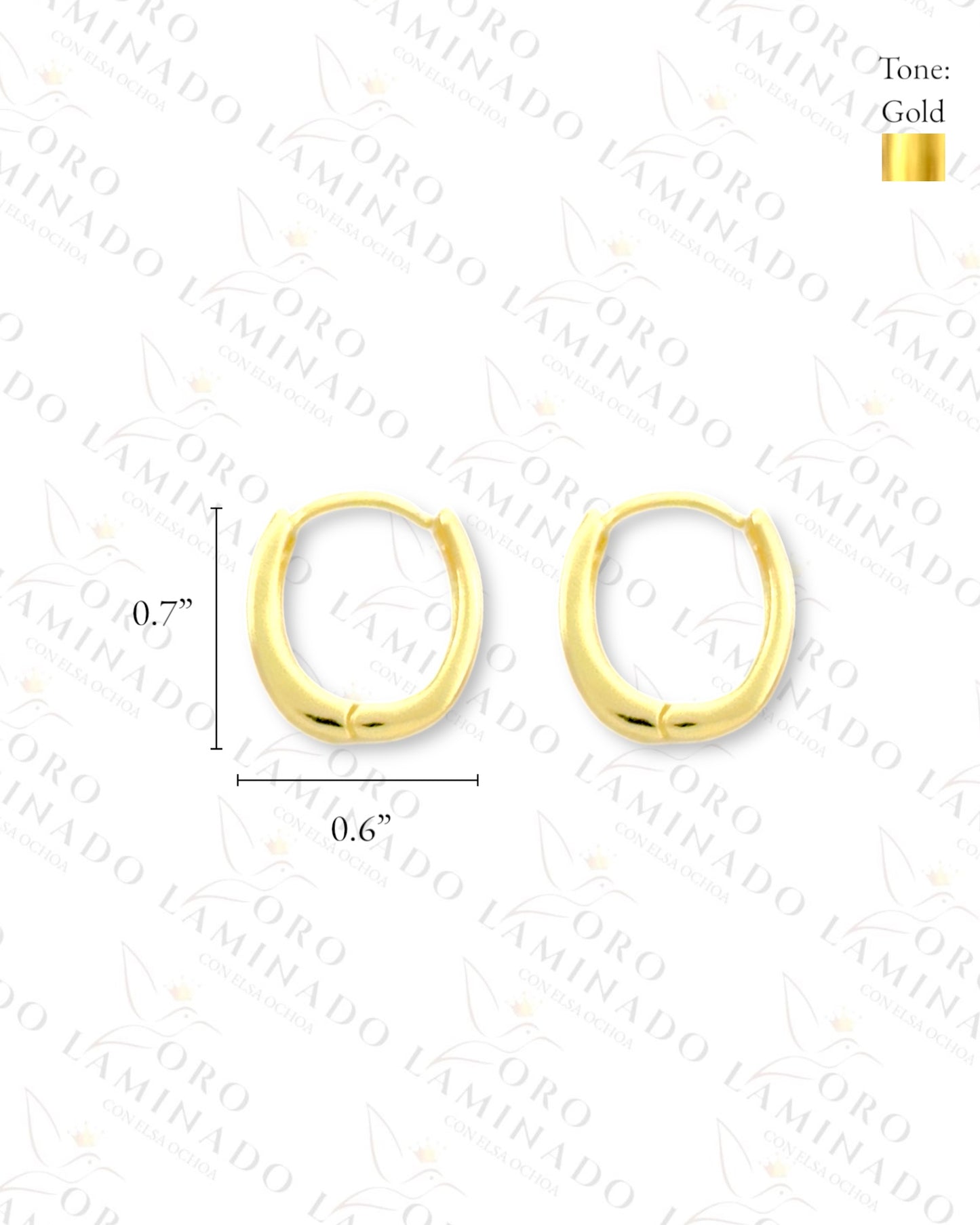 High Quality Sparkling Design Hoop Earrings (Gold Filled) B220