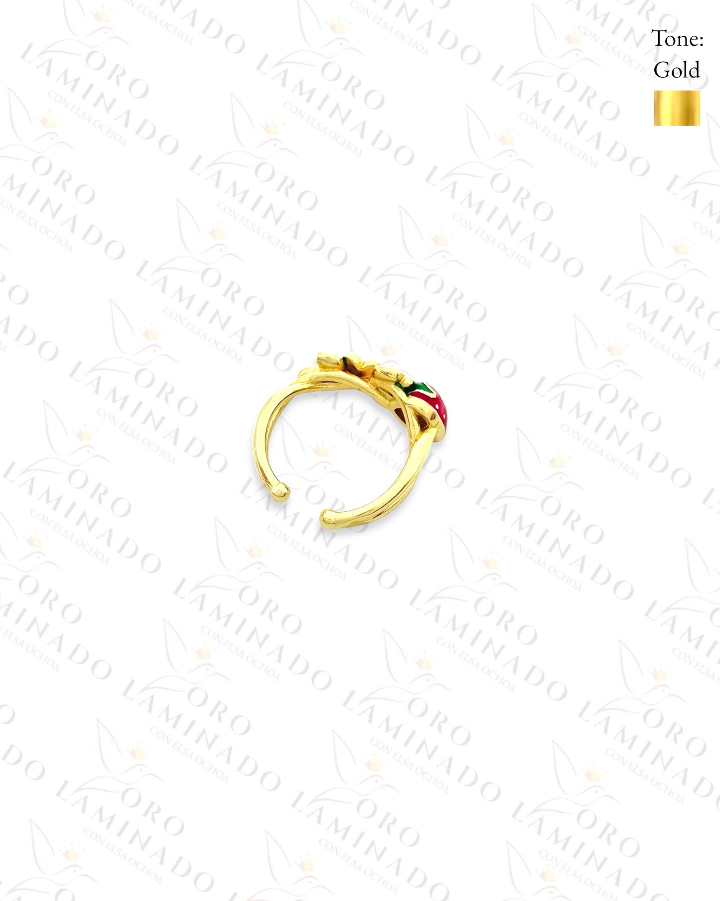 Adjustable Wild Strawberry Ring (Gold Filled) R310