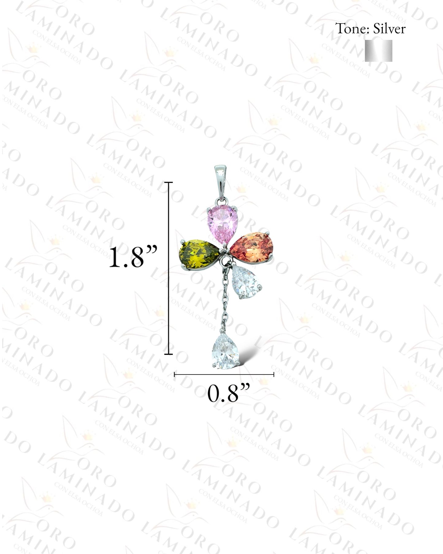 Gold Filled High Quality Crystal Flower Pendant B130
