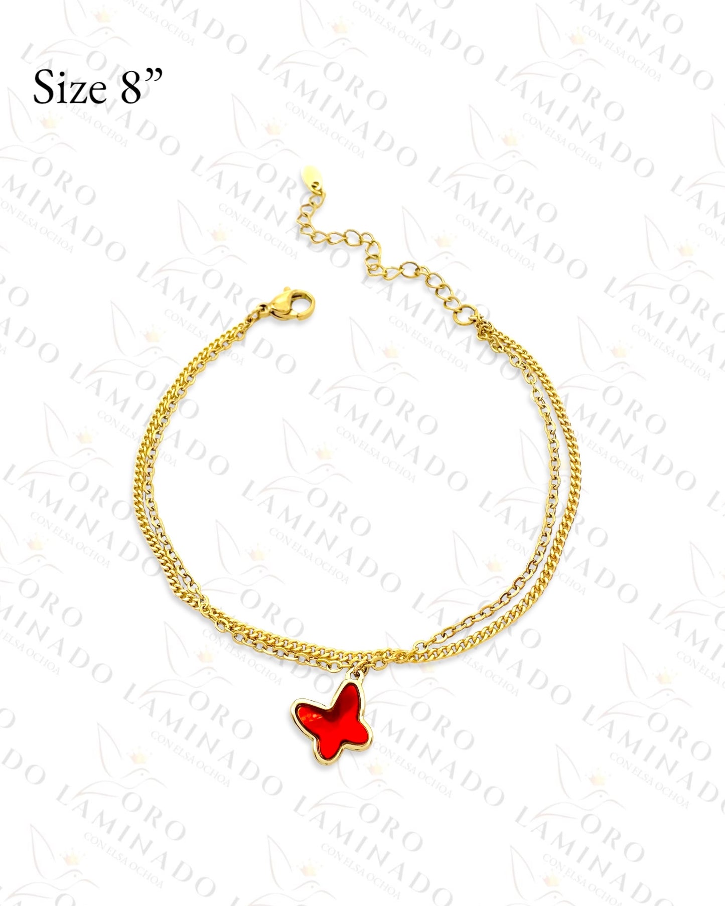 High Quality Double Chain Butterfly Bracelet (Gold Filled) G191