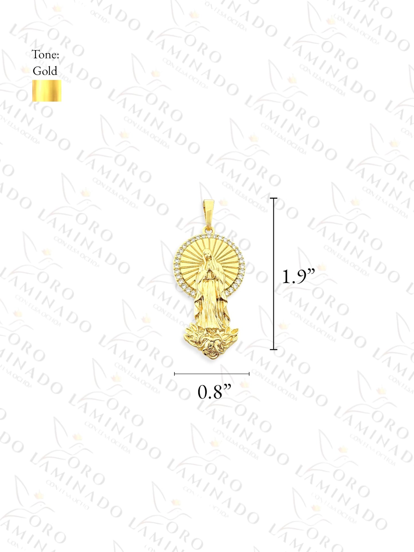 Gold Filled High Quality Virgin Mary Pendant B40