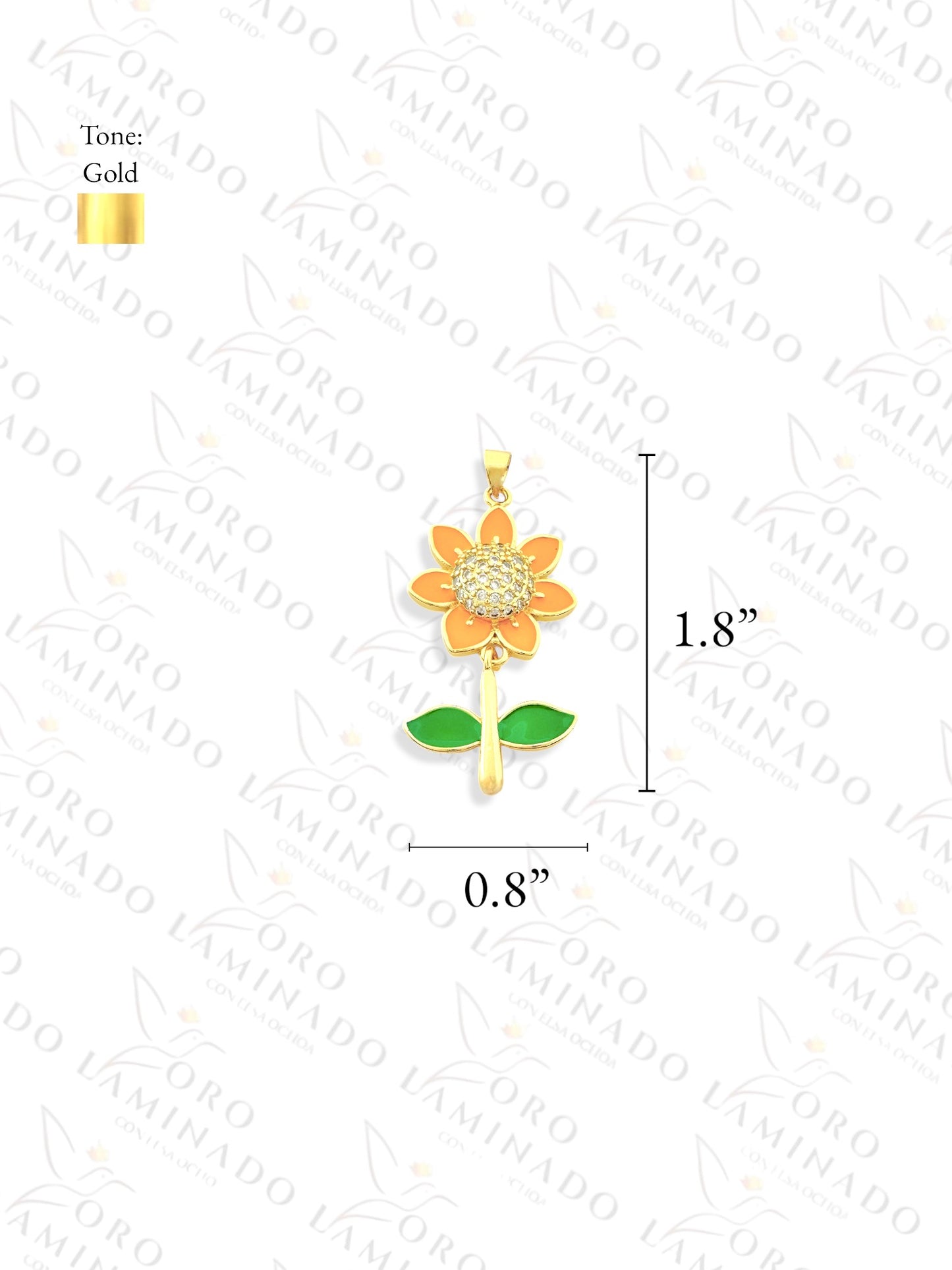 Gold Filled Sunflower Pendant G86
