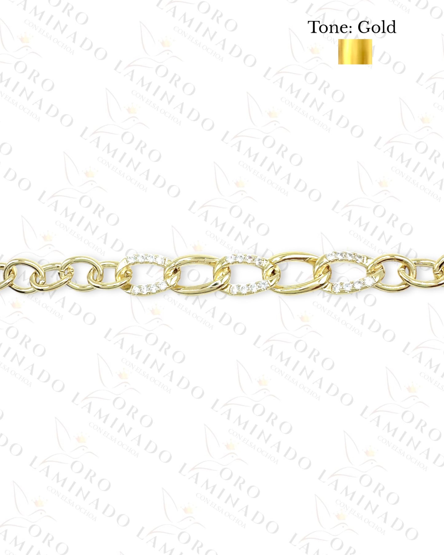 High Quality Gold Cuban Design Bracelet Y274