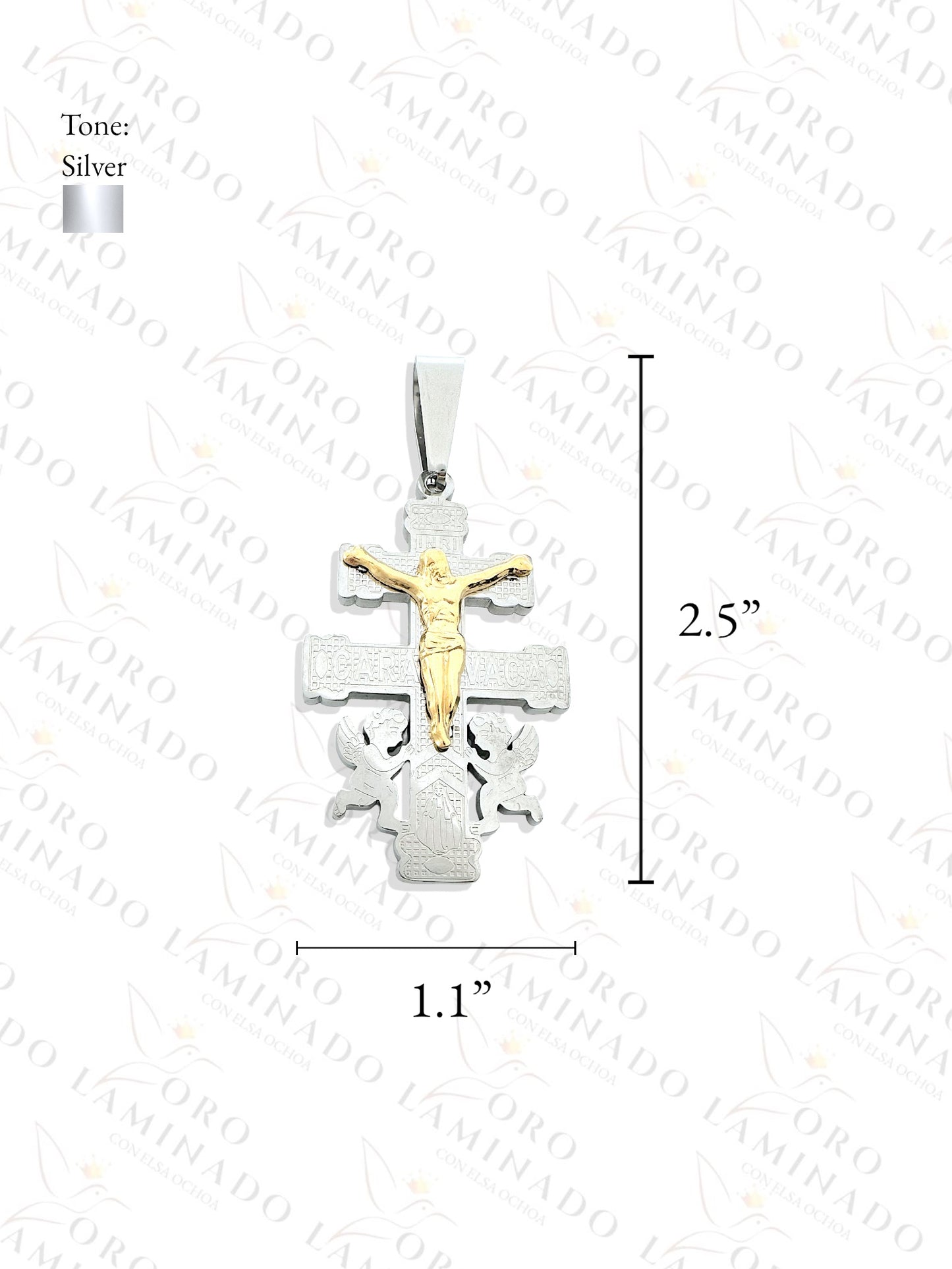 Silver Caravaca Cross Pendant Y339