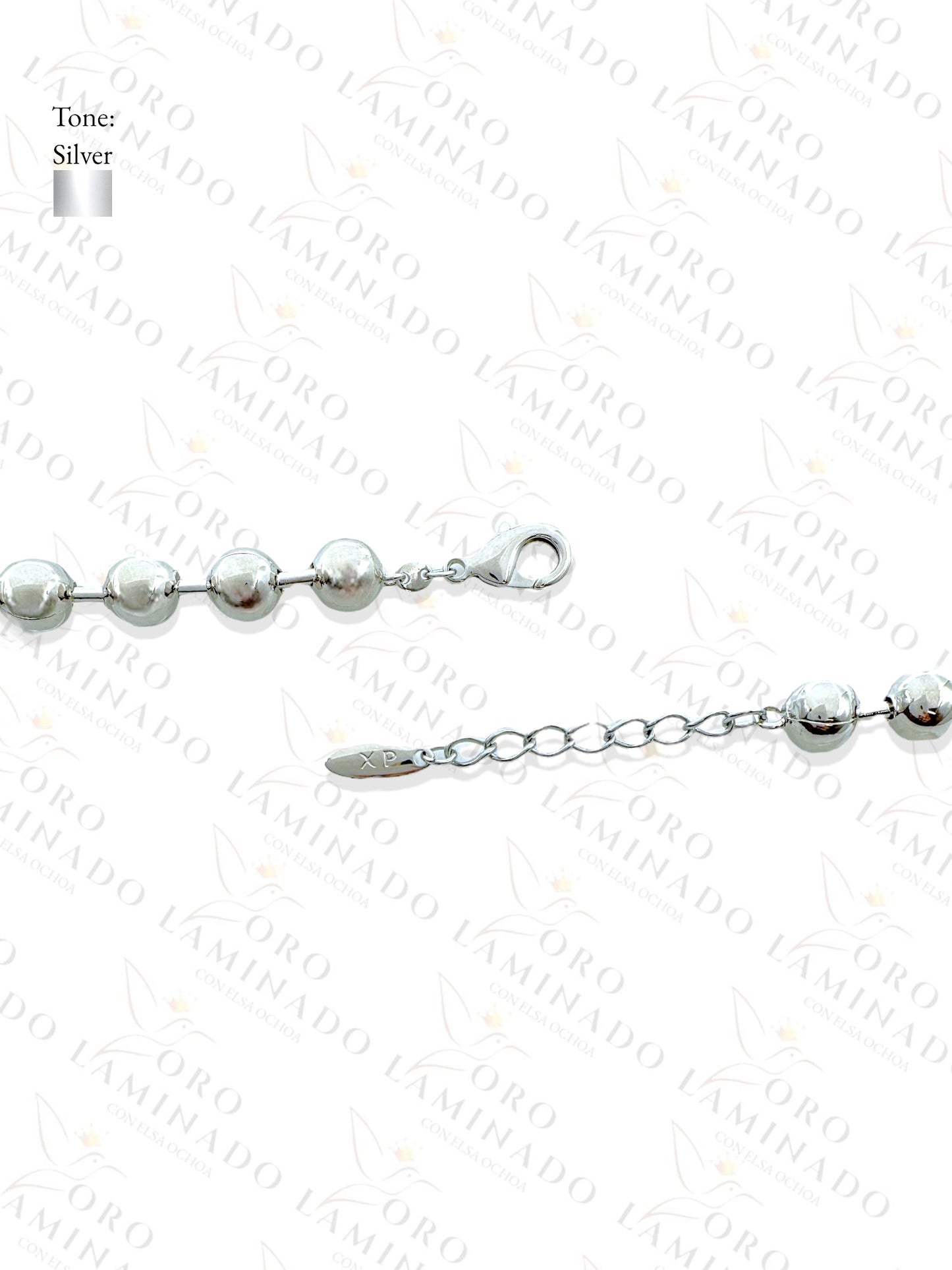 High Quality Silver Ball Bead Chains Pack of 3 Size 18" 8mm C69