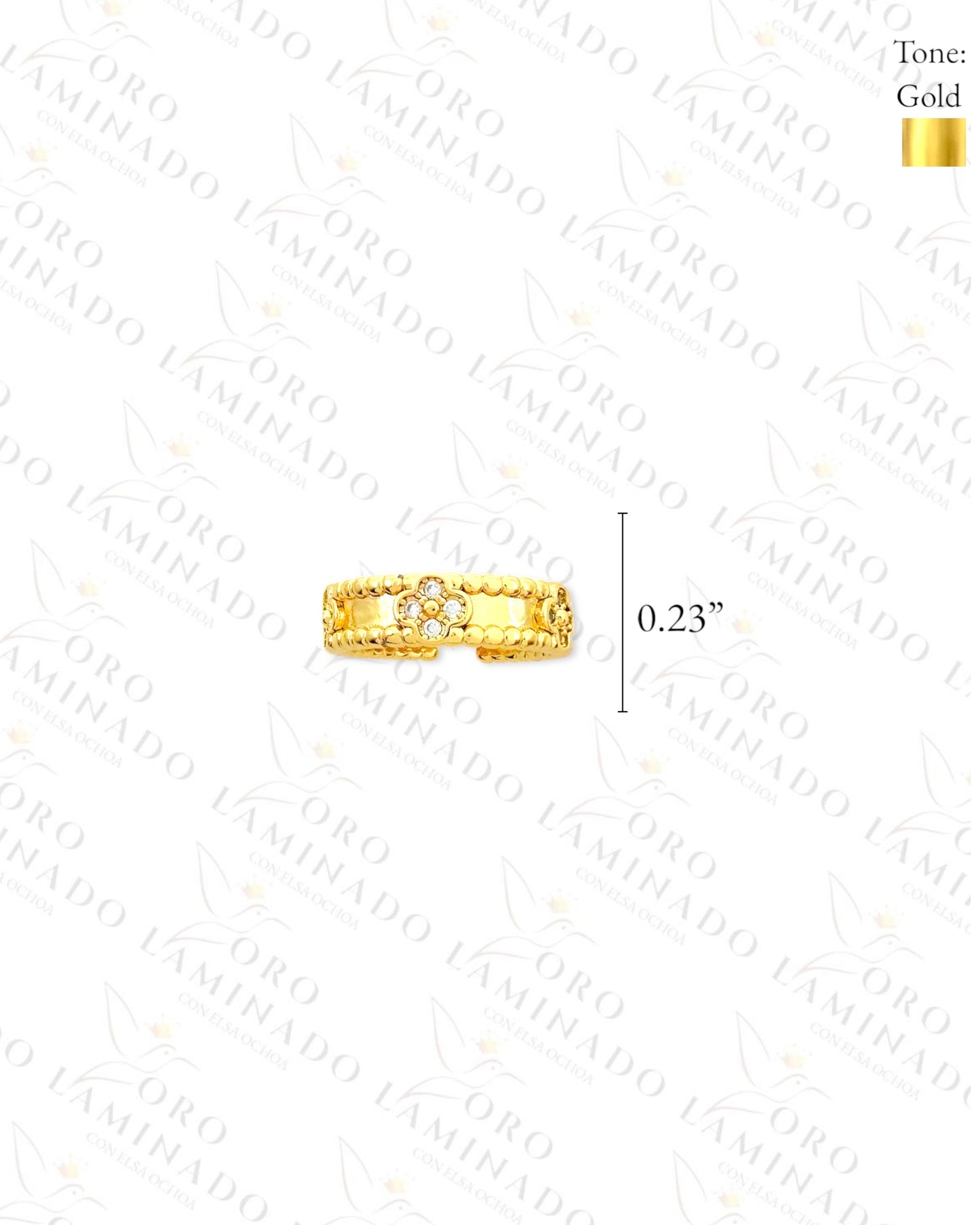 Adjustable Small Flower Ring (Gold Filled) R184