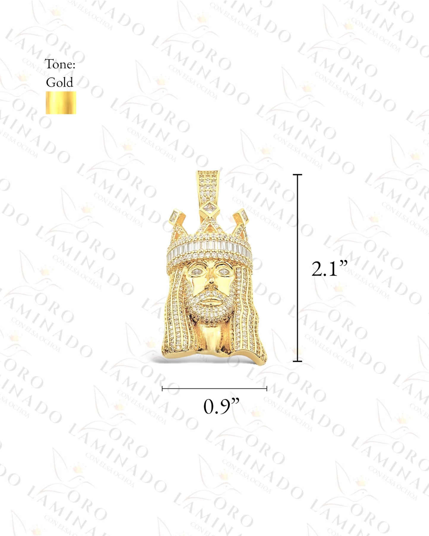 Gold Filled Christ with Crown Pendant R254