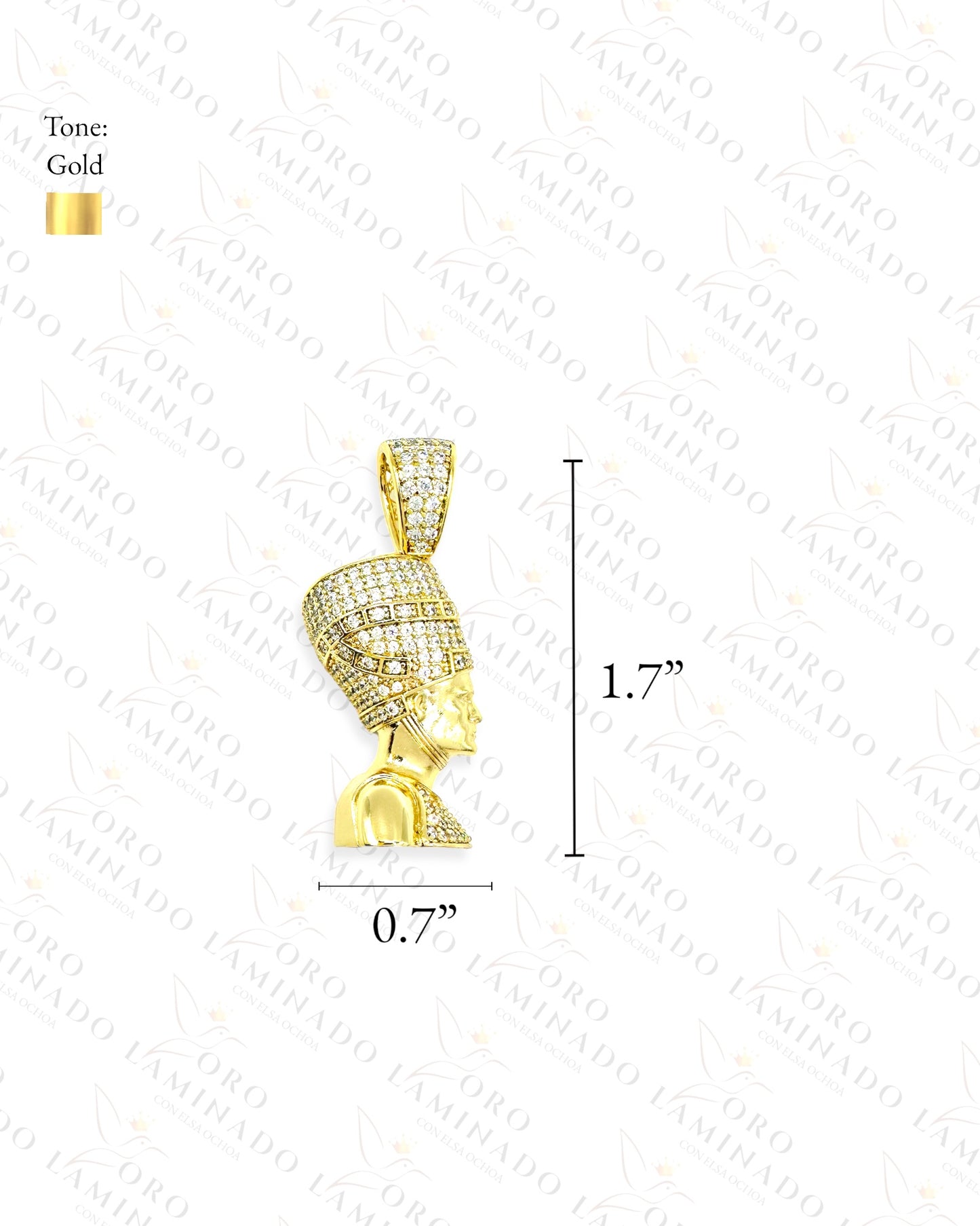 Gold Filled High Quality Nefertiti Pendant B275