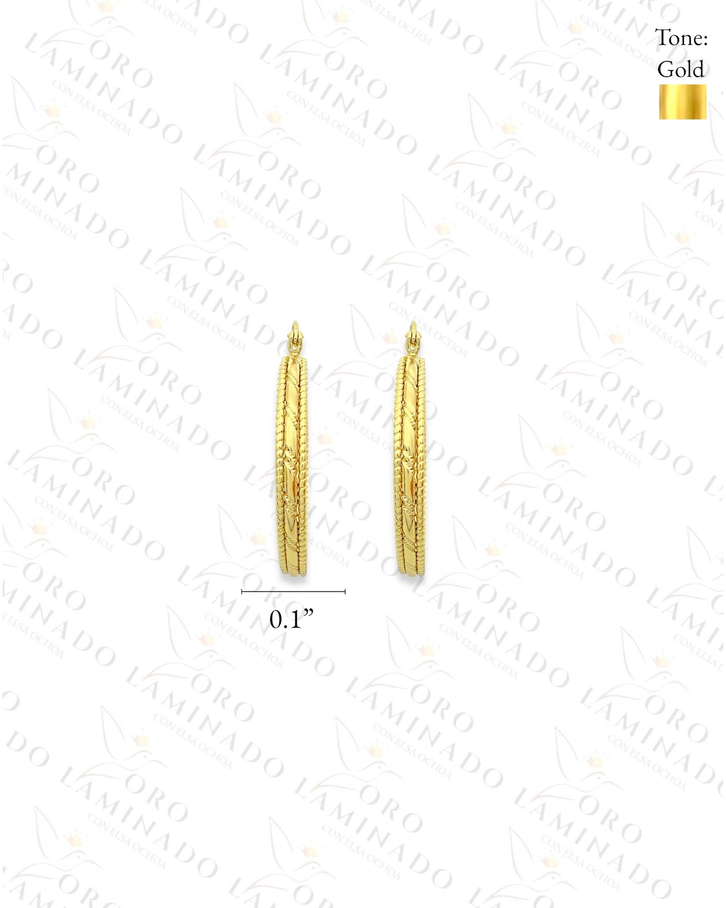 High Quality Design Hoop Earrings (Gold Filled) B211