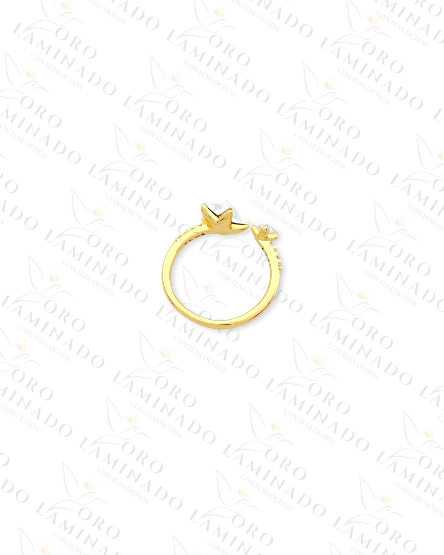 High Quality Adjustable Twin Stars Ring (Gold Filled) Y13