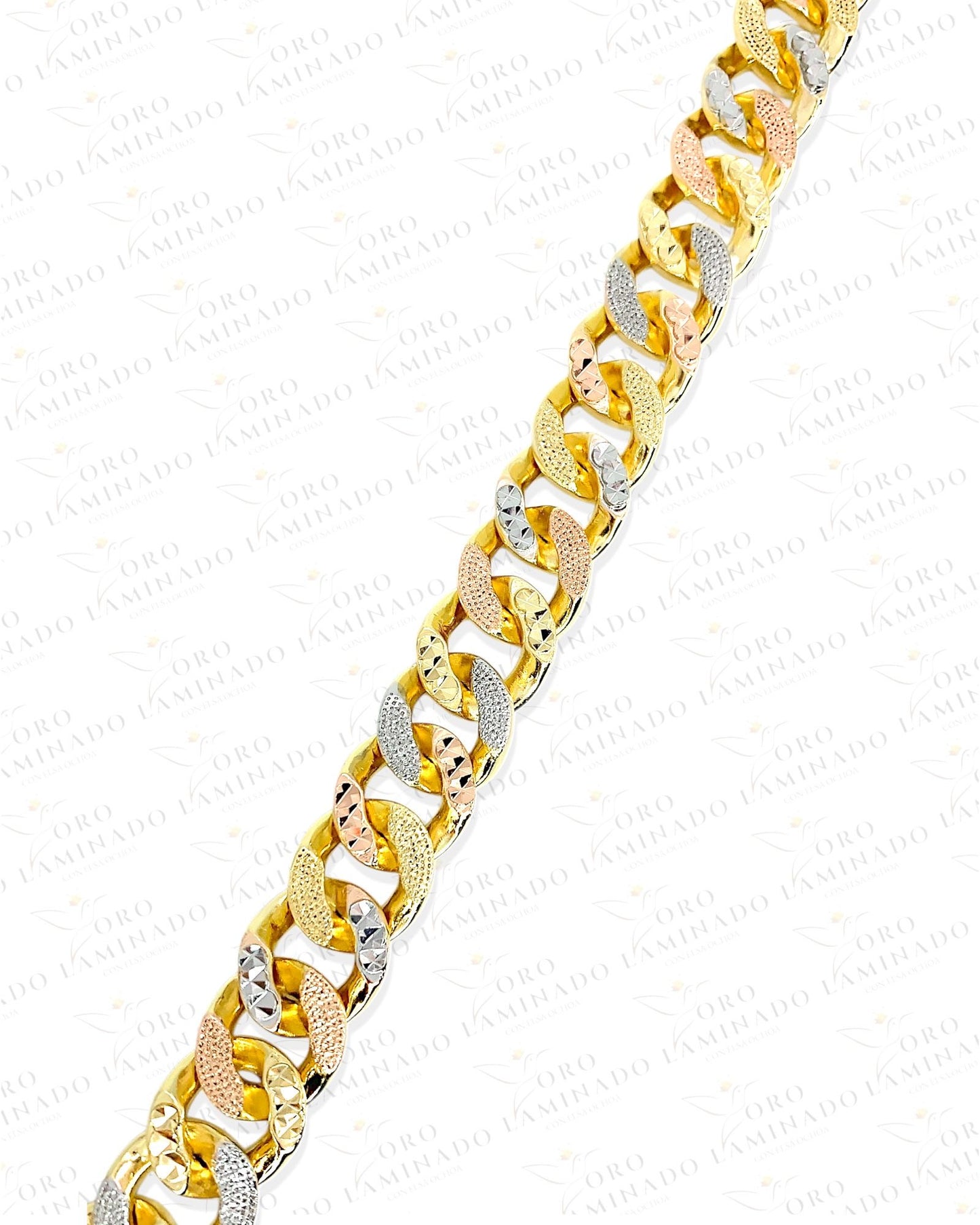 Pave tricolor bracelet G287